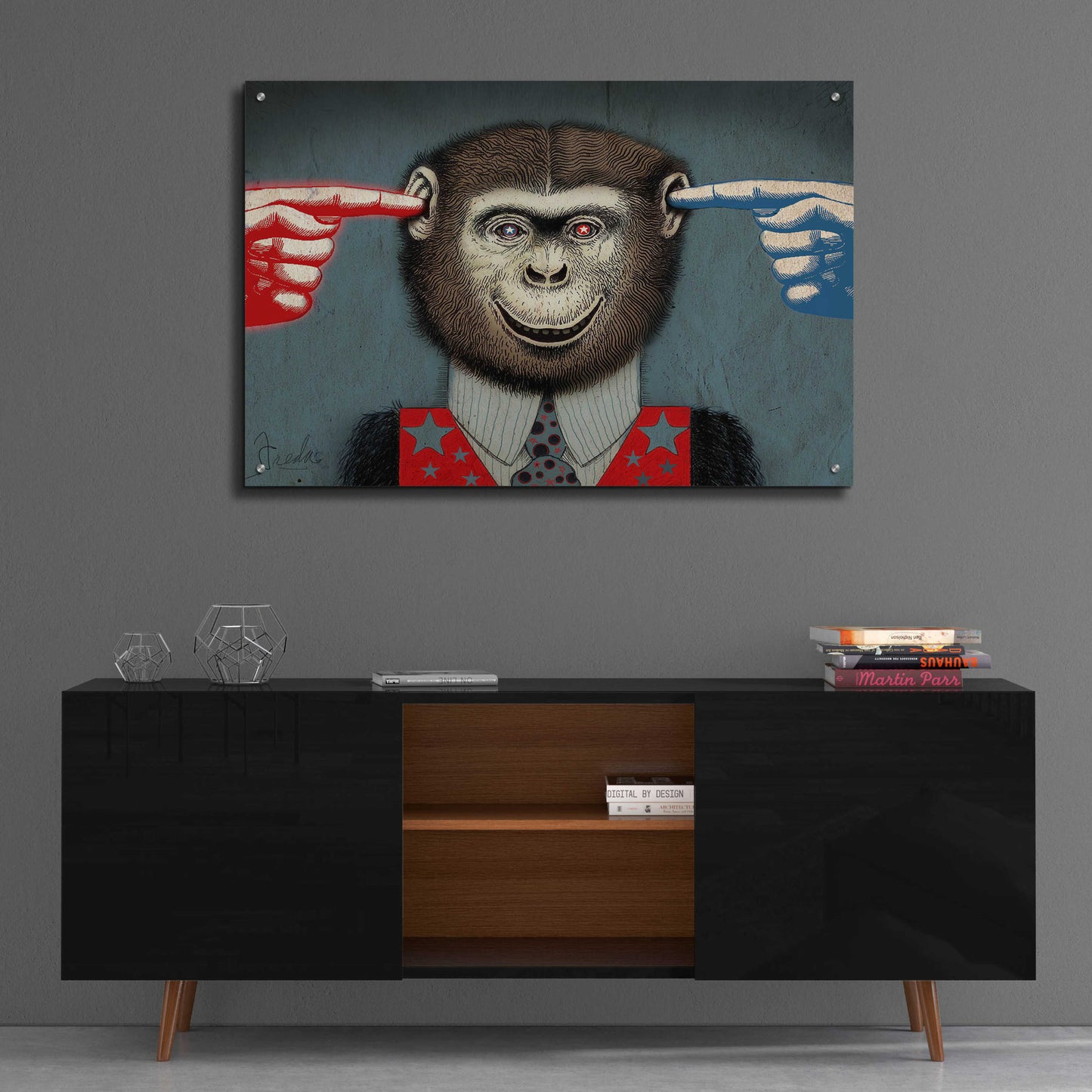 Epic Art 'Monkey' by Anthony Freda, Acrylic Glass Wall Art,36x24