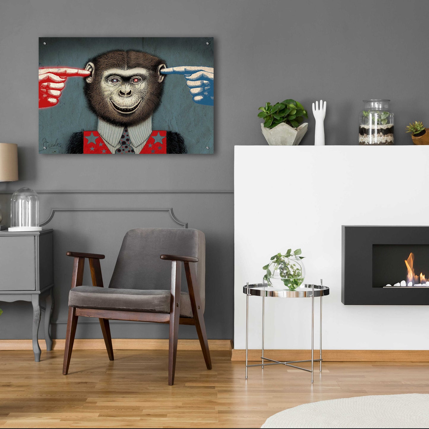 Epic Art 'Monkey' by Anthony Freda, Acrylic Glass Wall Art,36x24