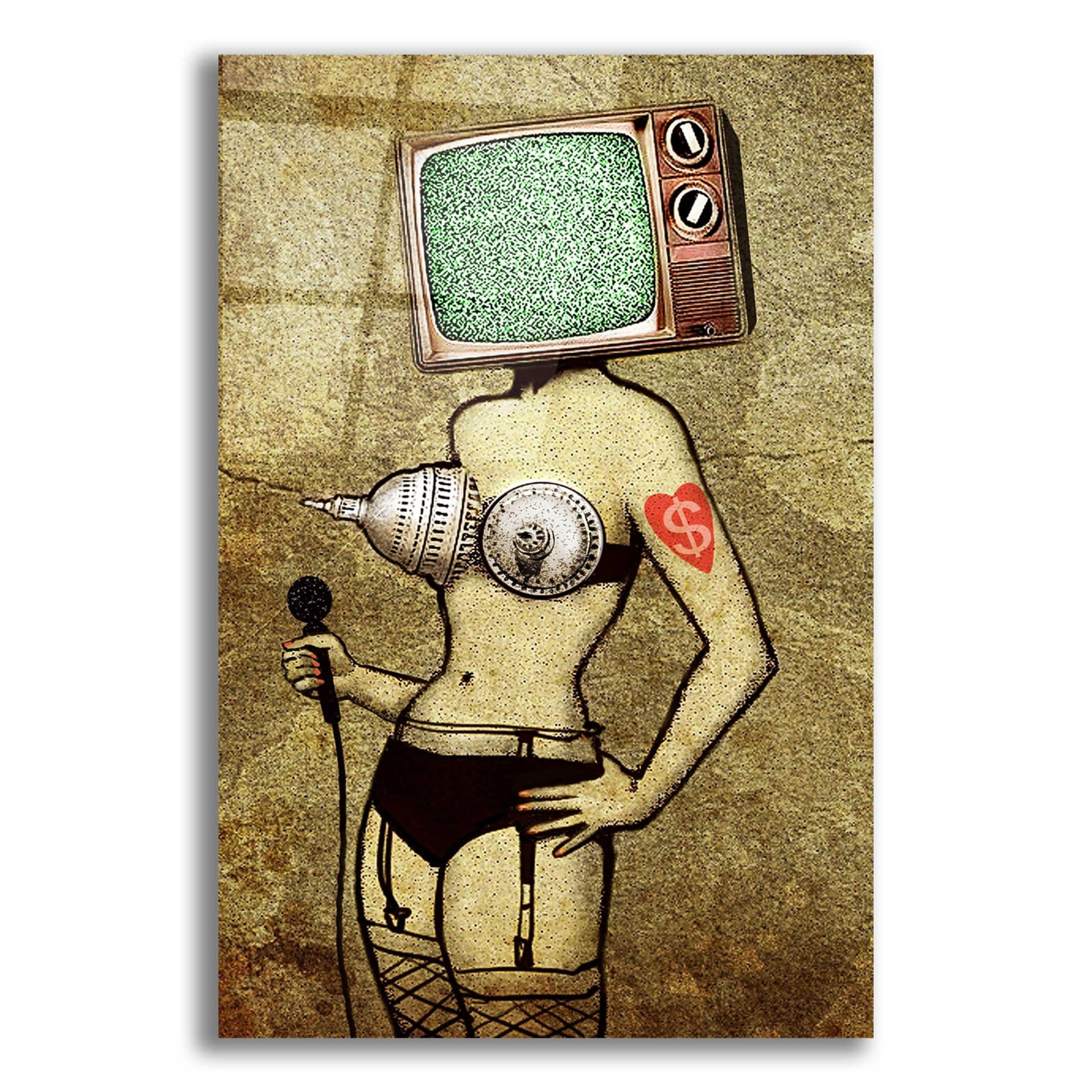 Epic Art 'Presstitute' by Anthony Freda, Acrylic Glass Wall Art