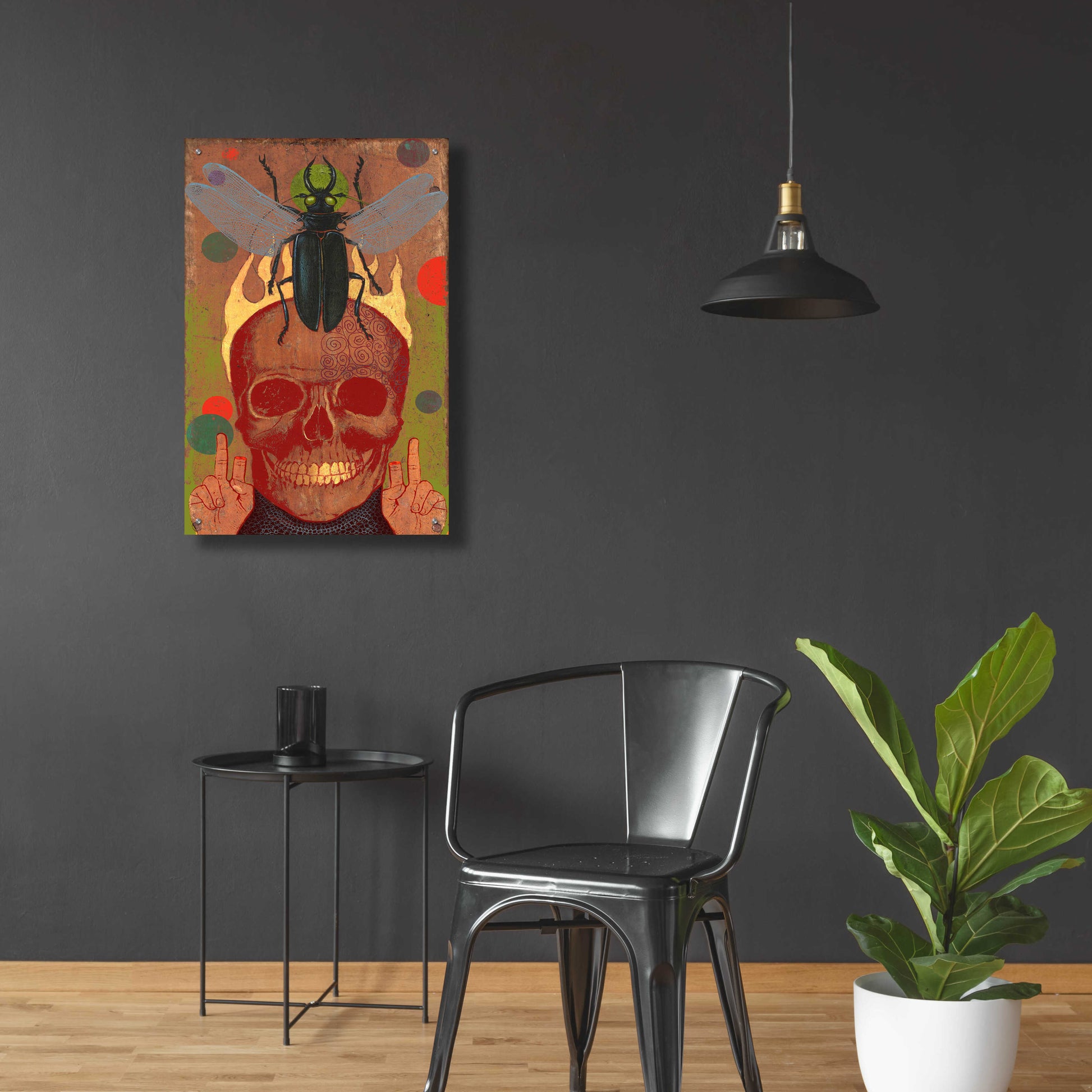 Epic Art 'Skull' by Anthony Freda, Acrylic Glass Wall Art,24x36