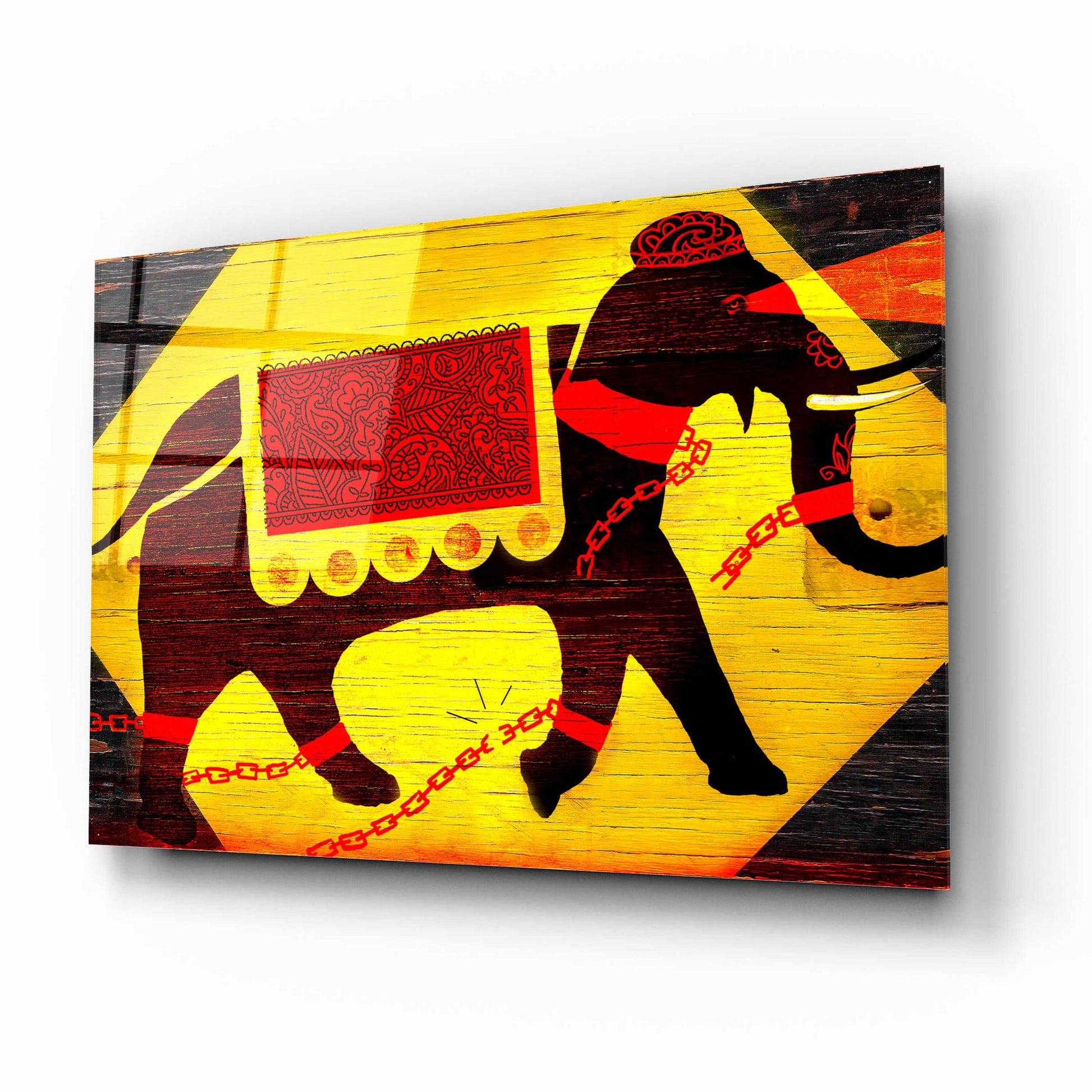 Epic Art 'Elephant' by Anthony Freda, Acrylic Glass Wall Art,16x12