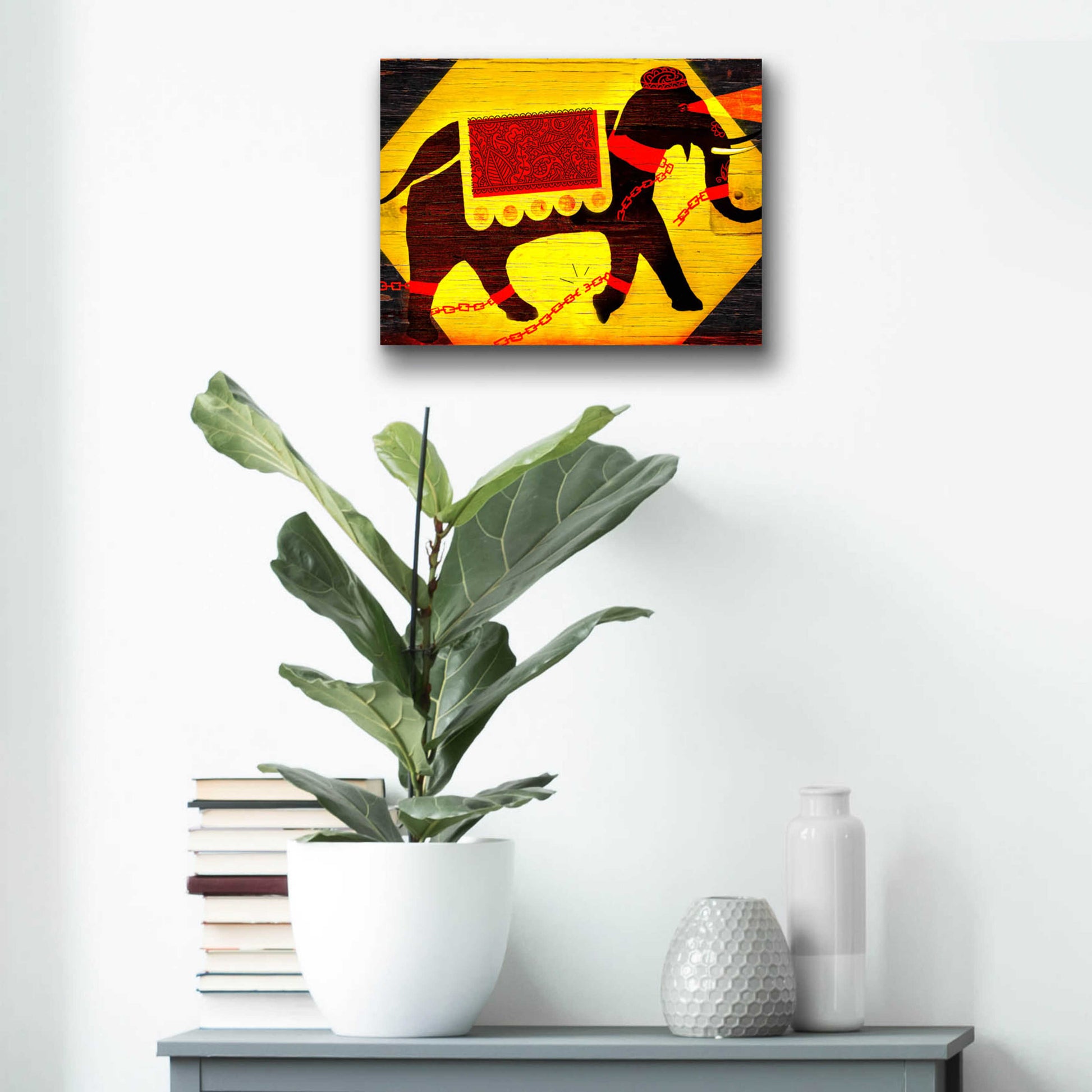 Epic Art 'Elephant' by Anthony Freda, Acrylic Glass Wall Art,16x12