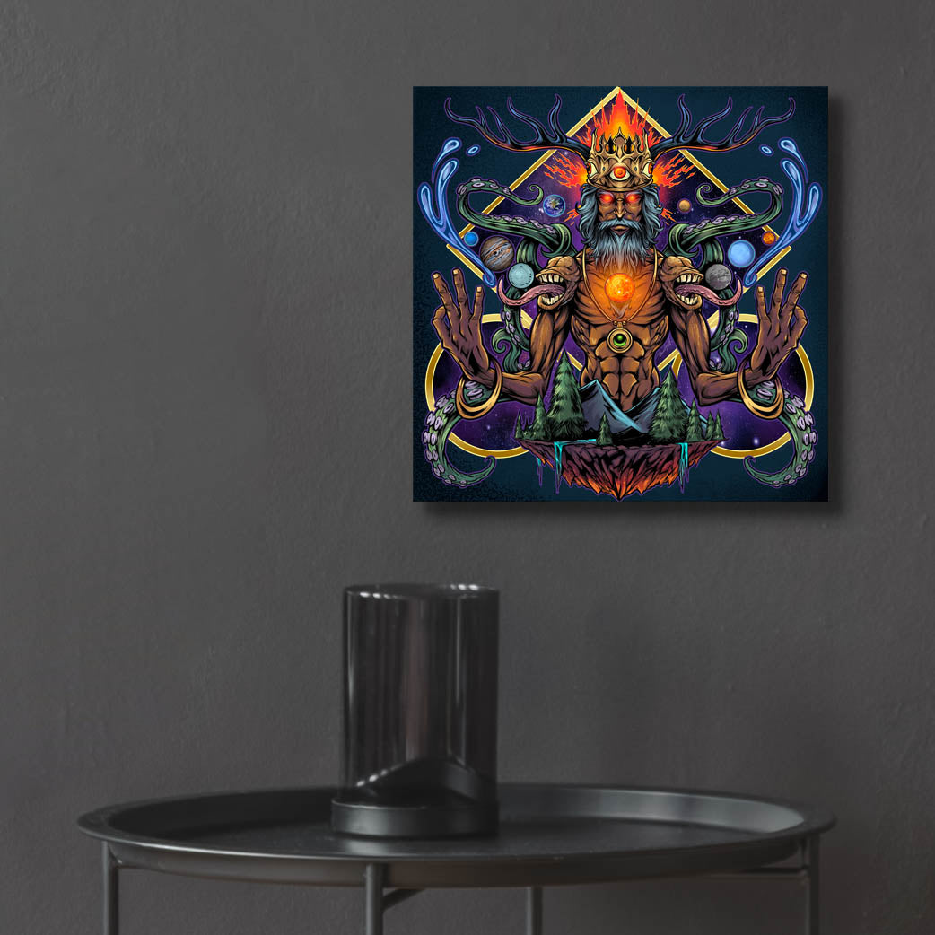 Epic Art 'Psychedelic Meditating Mystic' by Flyland Designs, Acrylic Glass Wall Art,12x12