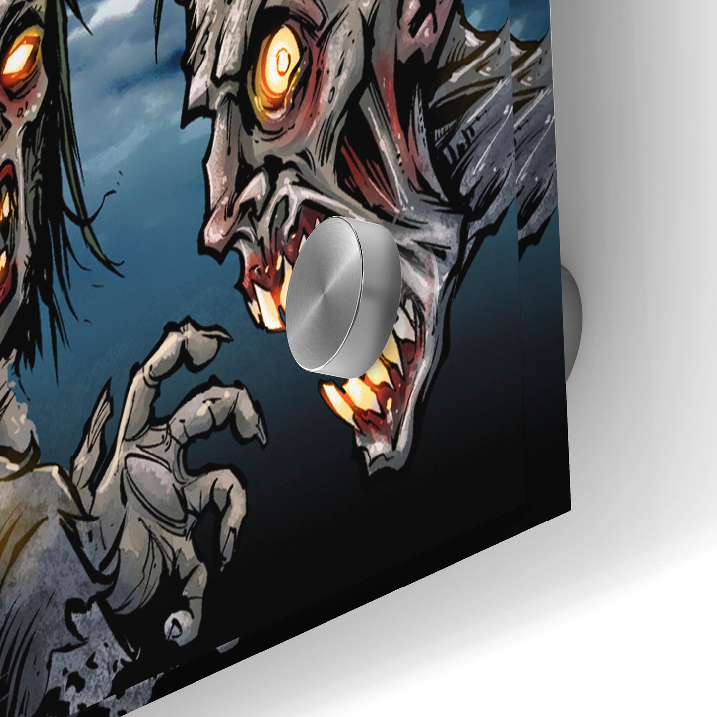 Epic Art 'Zombies Banner' by Flyland Designs, Acrylic Glass Wall Art,36x12