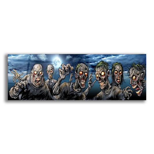 Epic Art 'Zombies Banner' by Flyland Designs, Acrylic Glass Wall Art