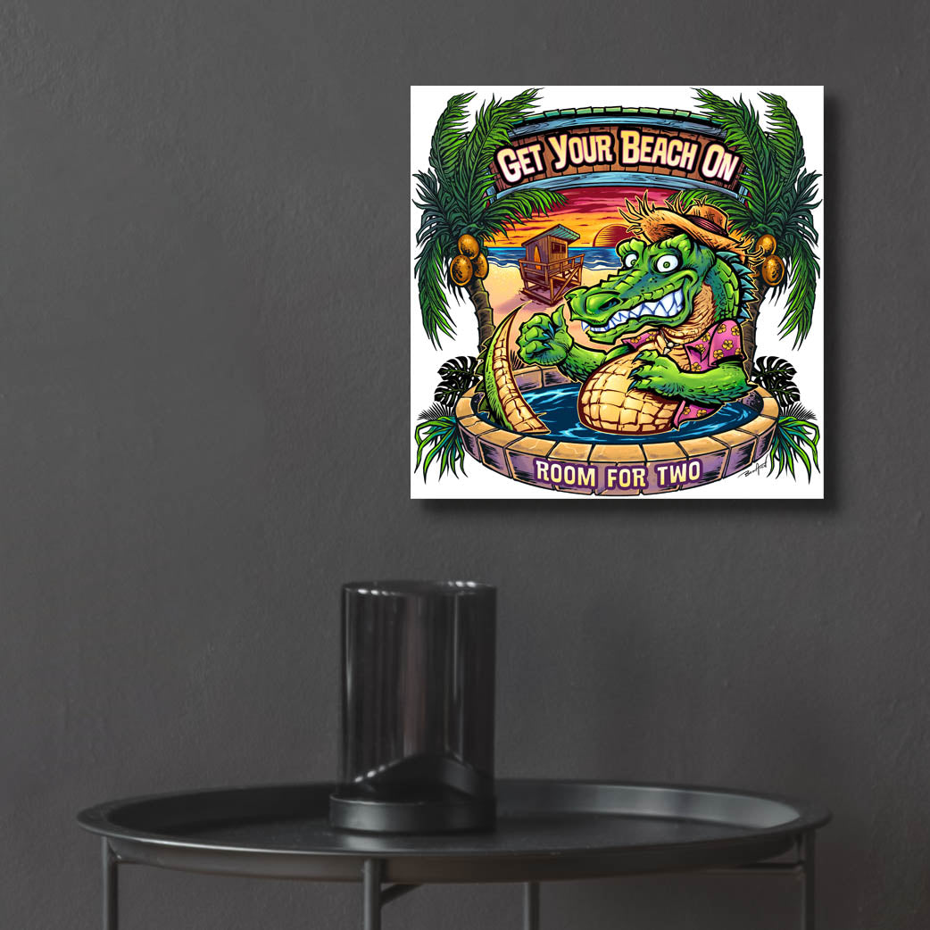 Epic Art 'Gator Full Color' by Flyland Designs, Acrylic Glass Wall Art,12x12