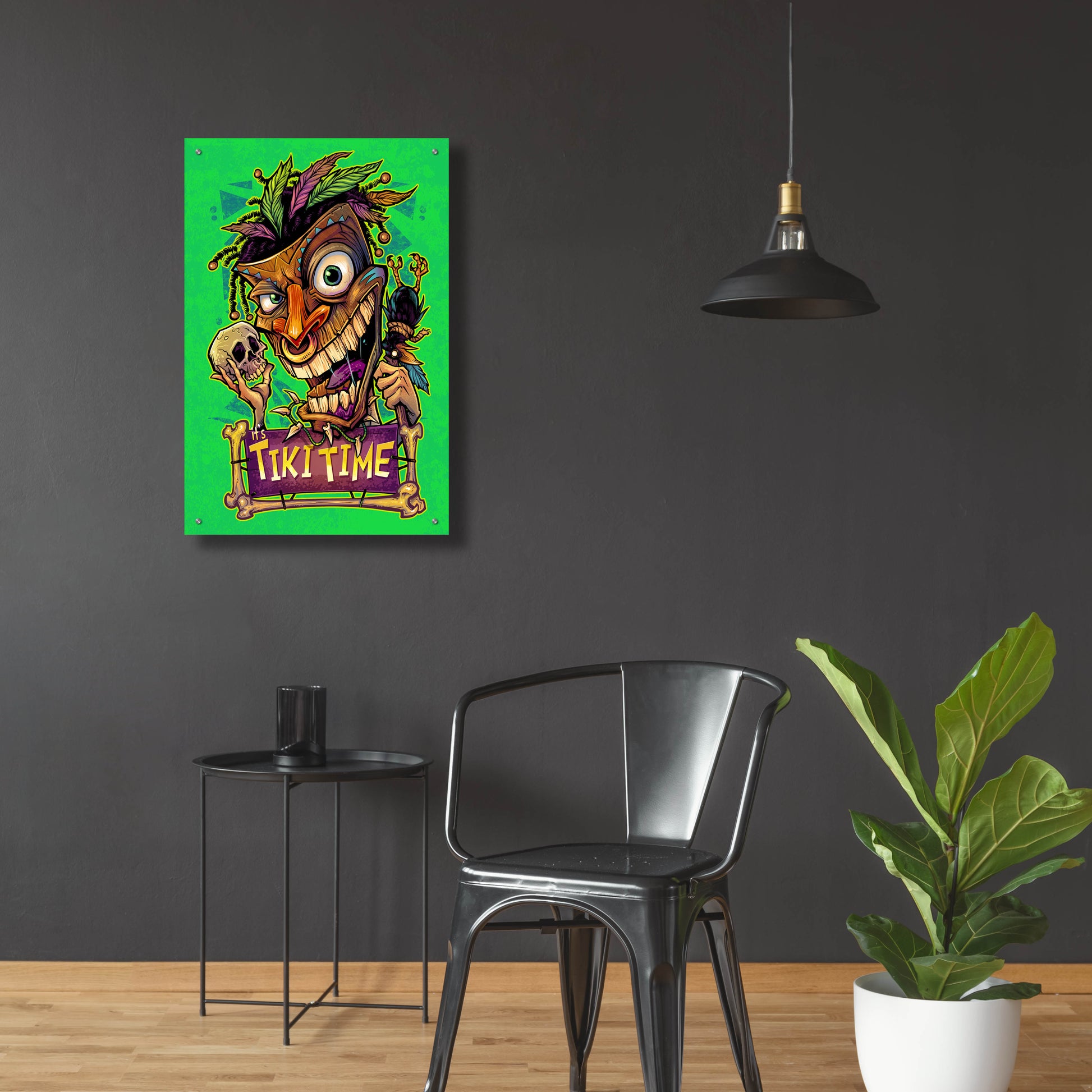 Epic Art 'It's Tiki Time' by Flyland Designs, Acrylic Glass Wall Art,24x36