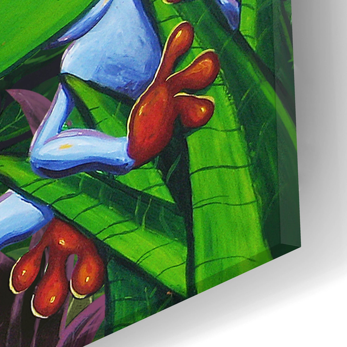 Epic Art 'Jungle Mural' by Flyland Designs, Acrylic Glass Wall Art,24x12