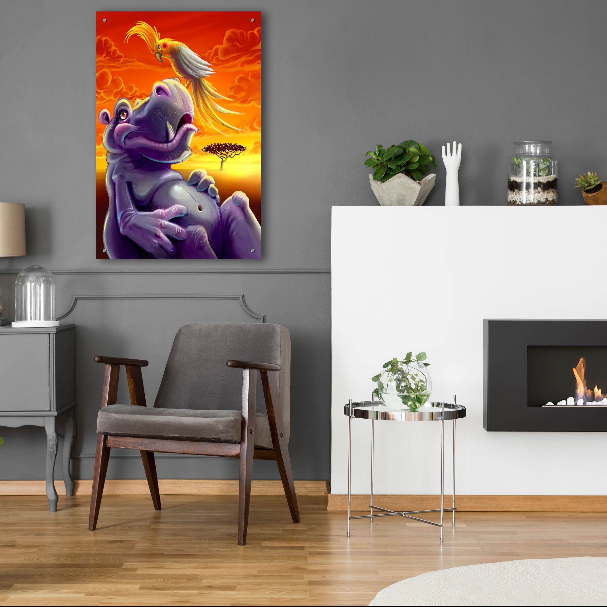 Epic Art 'Sahara Sunset' by Flyland Designs, Acrylic Glass Wall Art,24x36