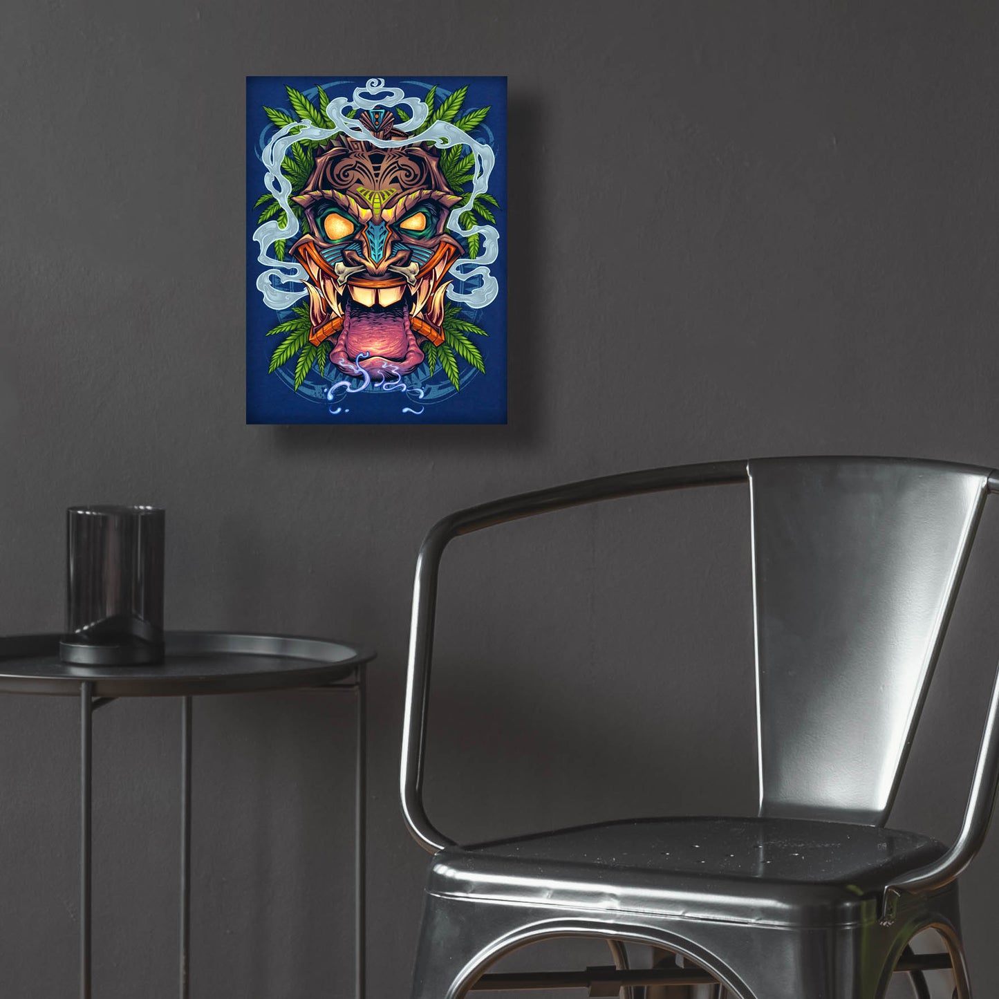 Epic Art 'Tiki Head' by Flyland Designs, Acrylic Glass Wall Art,12x16