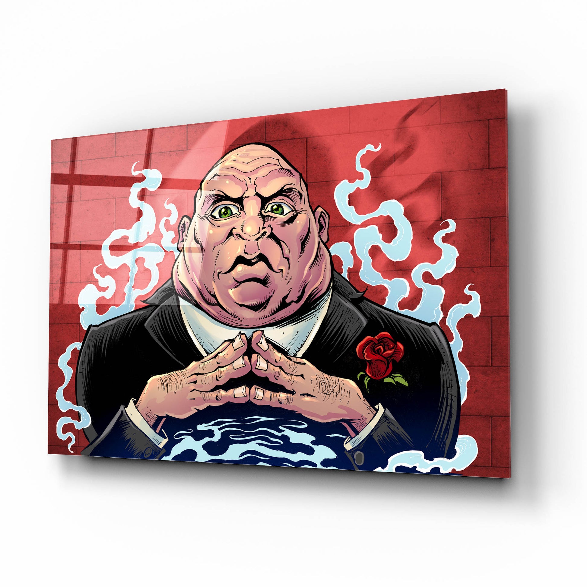 Epic Art 'Crook Character Mob Boss' by Flyland Designs, Acrylic Glass Wall Art,16x12