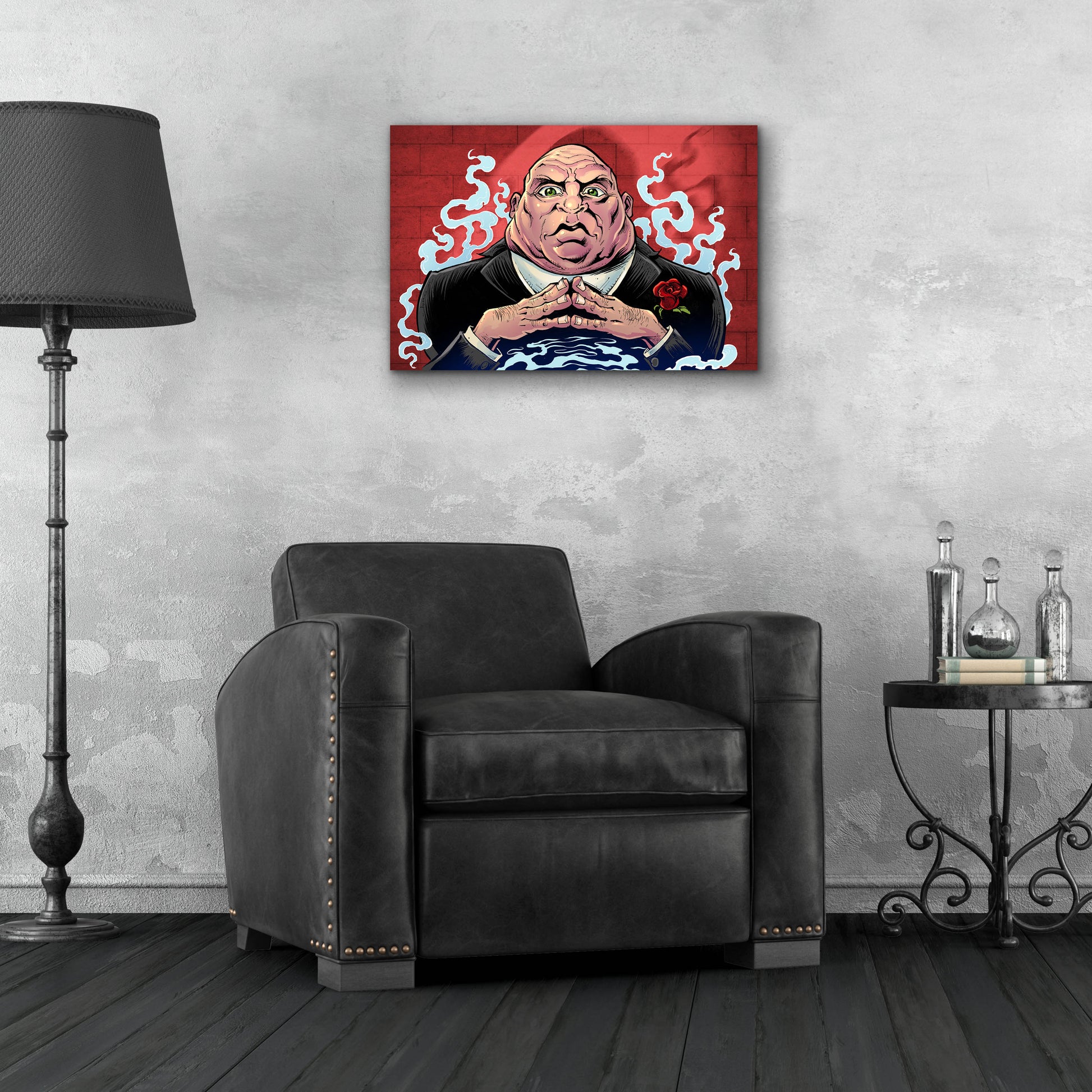 Epic Art 'Crook Character Mob Boss' by Flyland Designs, Acrylic Glass Wall Art,24x16