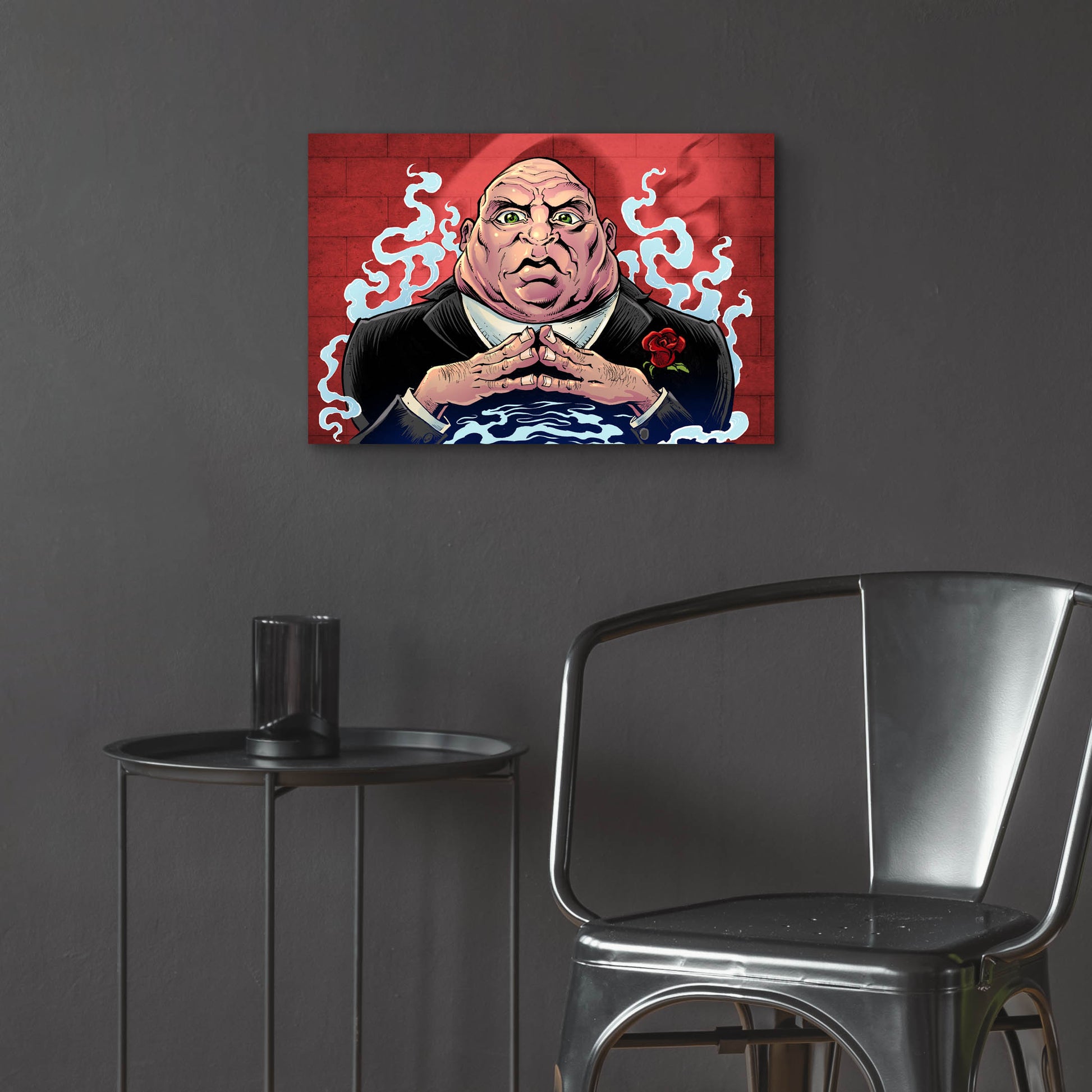 Epic Art 'Crook Character Mob Boss' by Flyland Designs, Acrylic Glass Wall Art,24x16