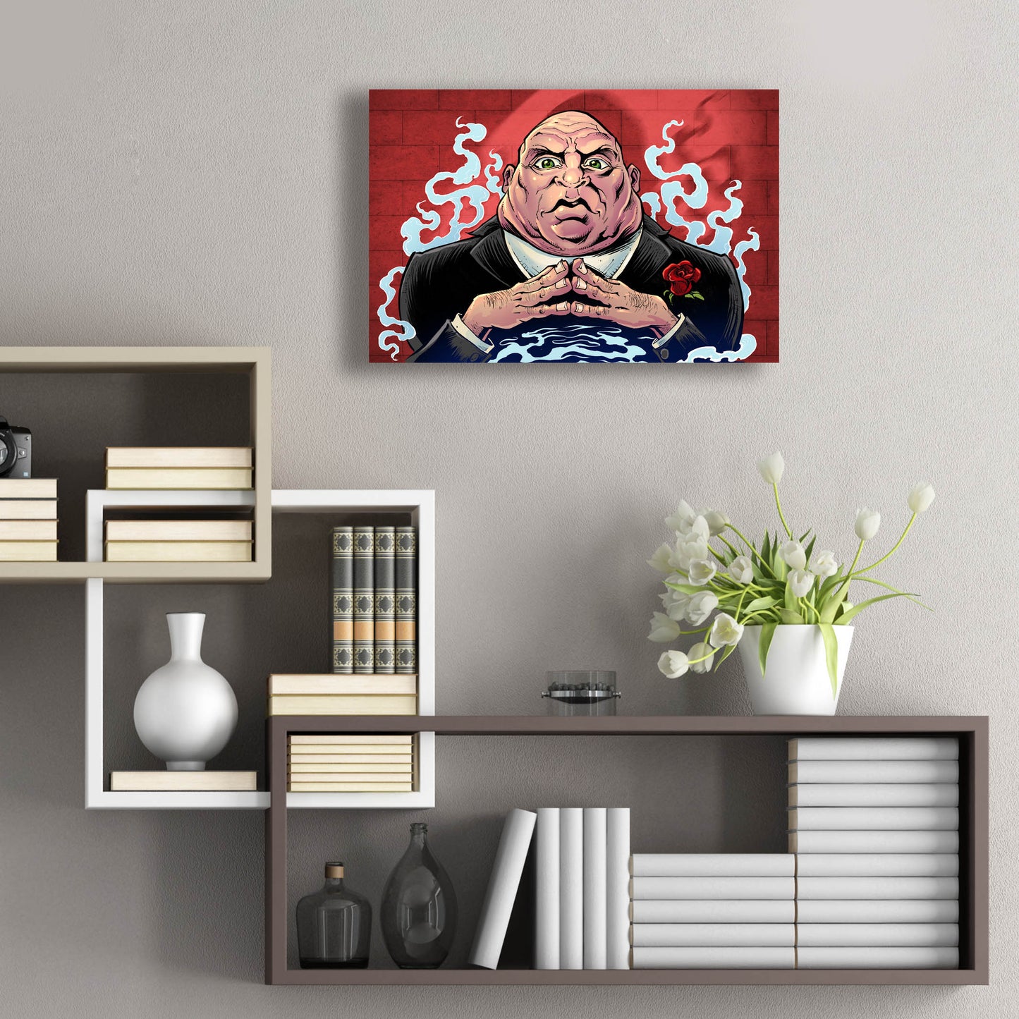 Epic Art 'Crook Character Mob Boss' by Flyland Designs, Acrylic Glass Wall Art,24x16