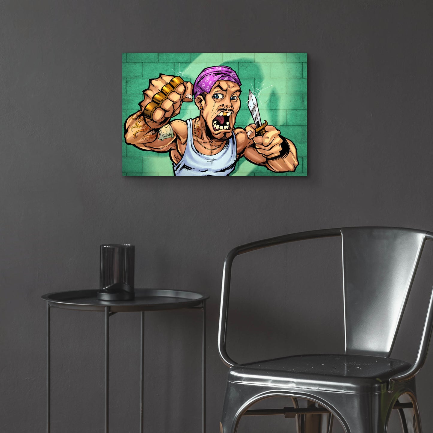 Epic Art 'Crook Character Thug' by Flyland Designs, Acrylic Glass Wall Art,24x16