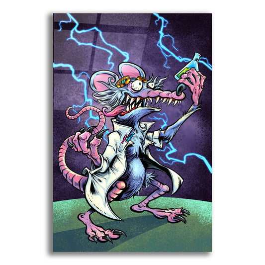 Epic Art 'Lab Rat Vapor Lab Mascot' by Flyland Designs, Acrylic Glass Wall Art