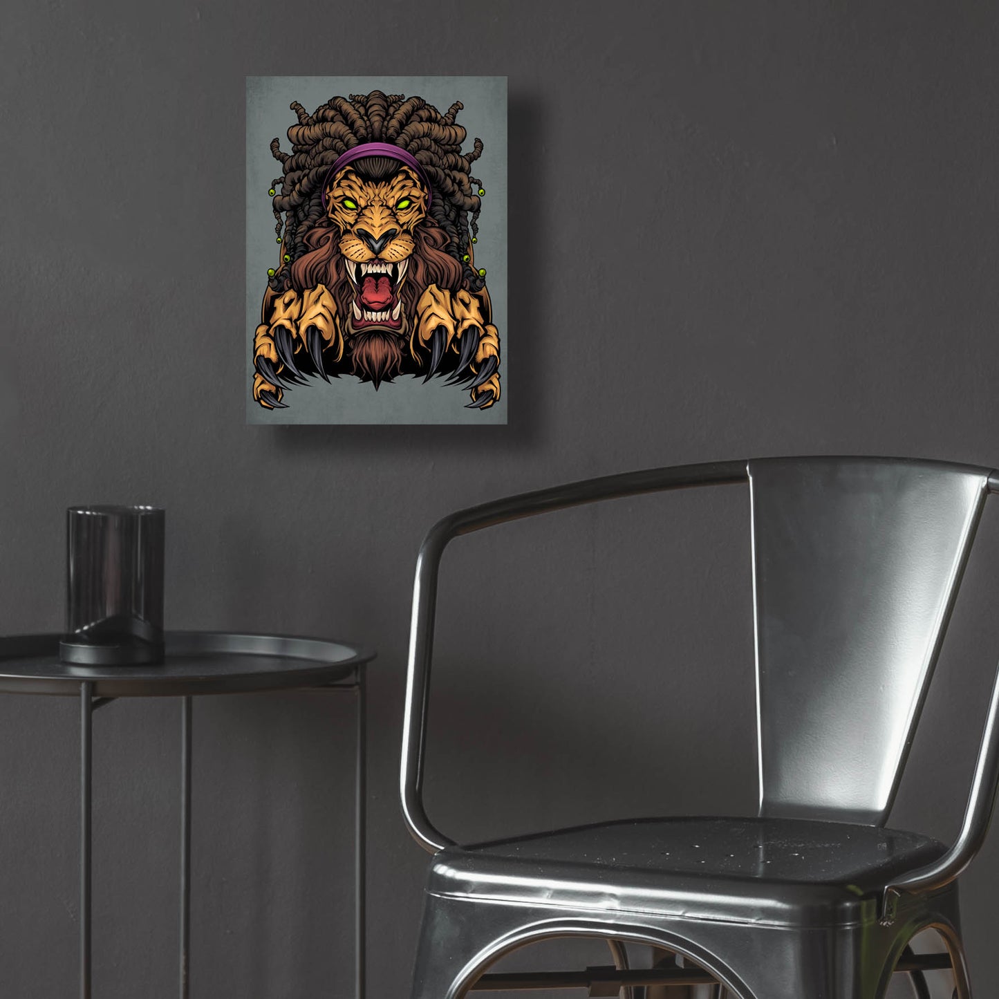 Epic Art 'Lion With Dreadlocks' by Flyland Designs, Acrylic Glass Wall Art,12x16