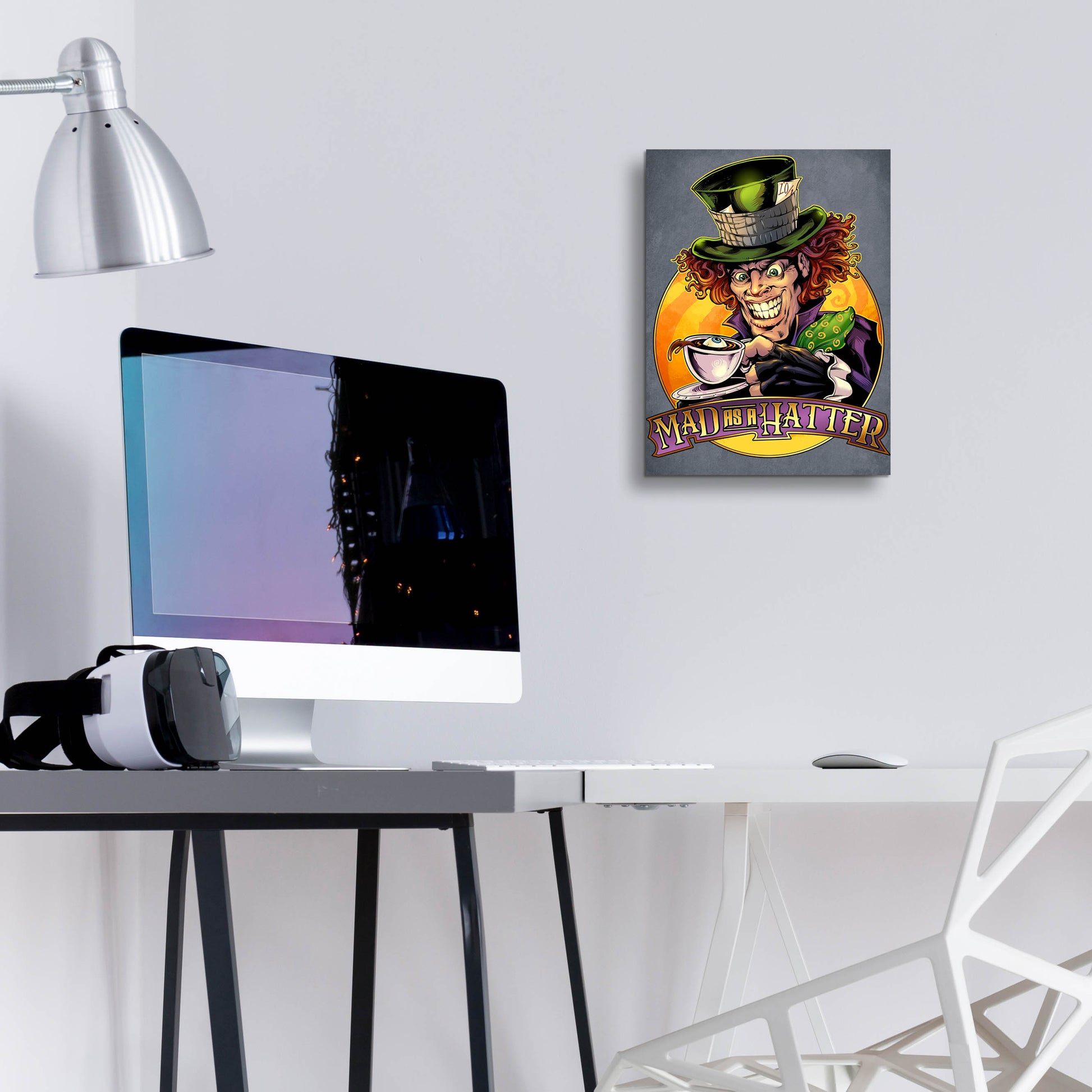 Epic Art 'Mad Hatter' by Flyland Designs, Acrylic Glass Wall Art,12x16