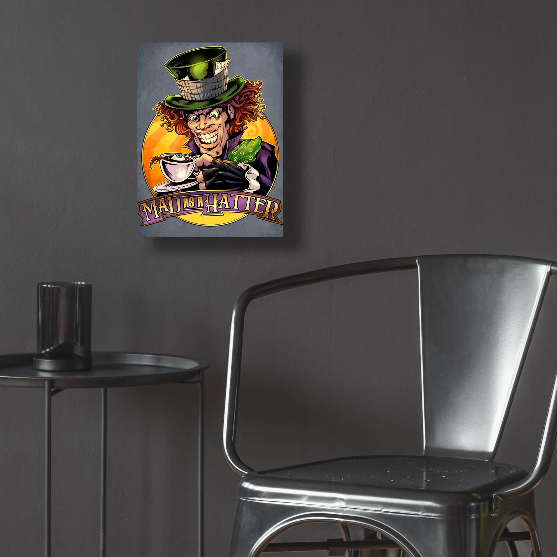 Epic Art 'Mad Hatter' by Flyland Designs, Acrylic Glass Wall Art,12x16