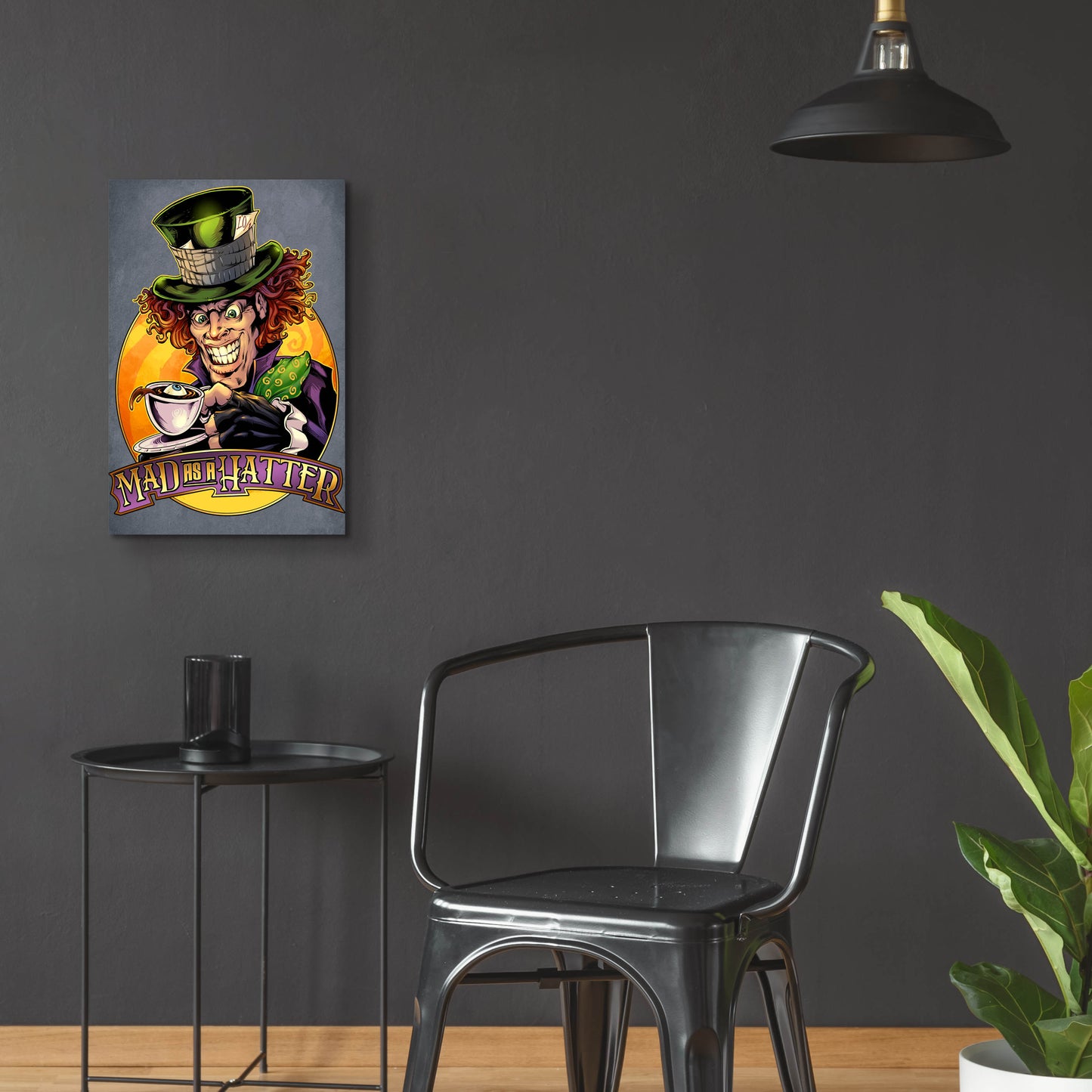 Epic Art 'Mad Hatter' by Flyland Designs, Acrylic Glass Wall Art,16x24