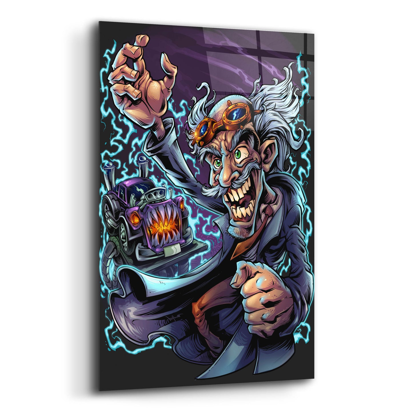 Epic Art 'Mad Scientist' by Flyland Designs, Acrylic Glass Wall Art,12x16