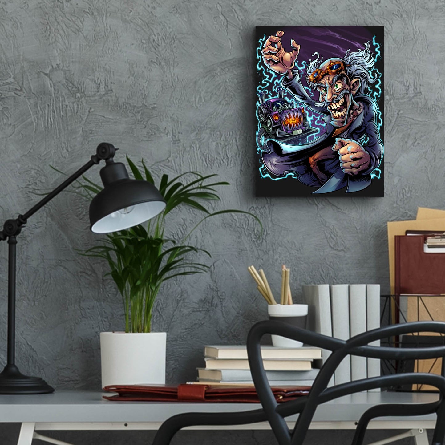 Epic Art 'Mad Scientist' by Flyland Designs, Acrylic Glass Wall Art,12x16