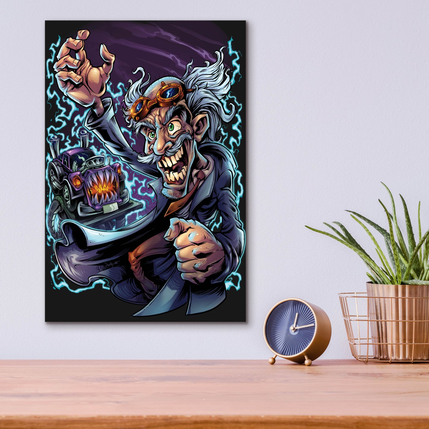 Epic Art 'Mad Scientist' by Flyland Designs, Acrylic Glass Wall Art,12x16