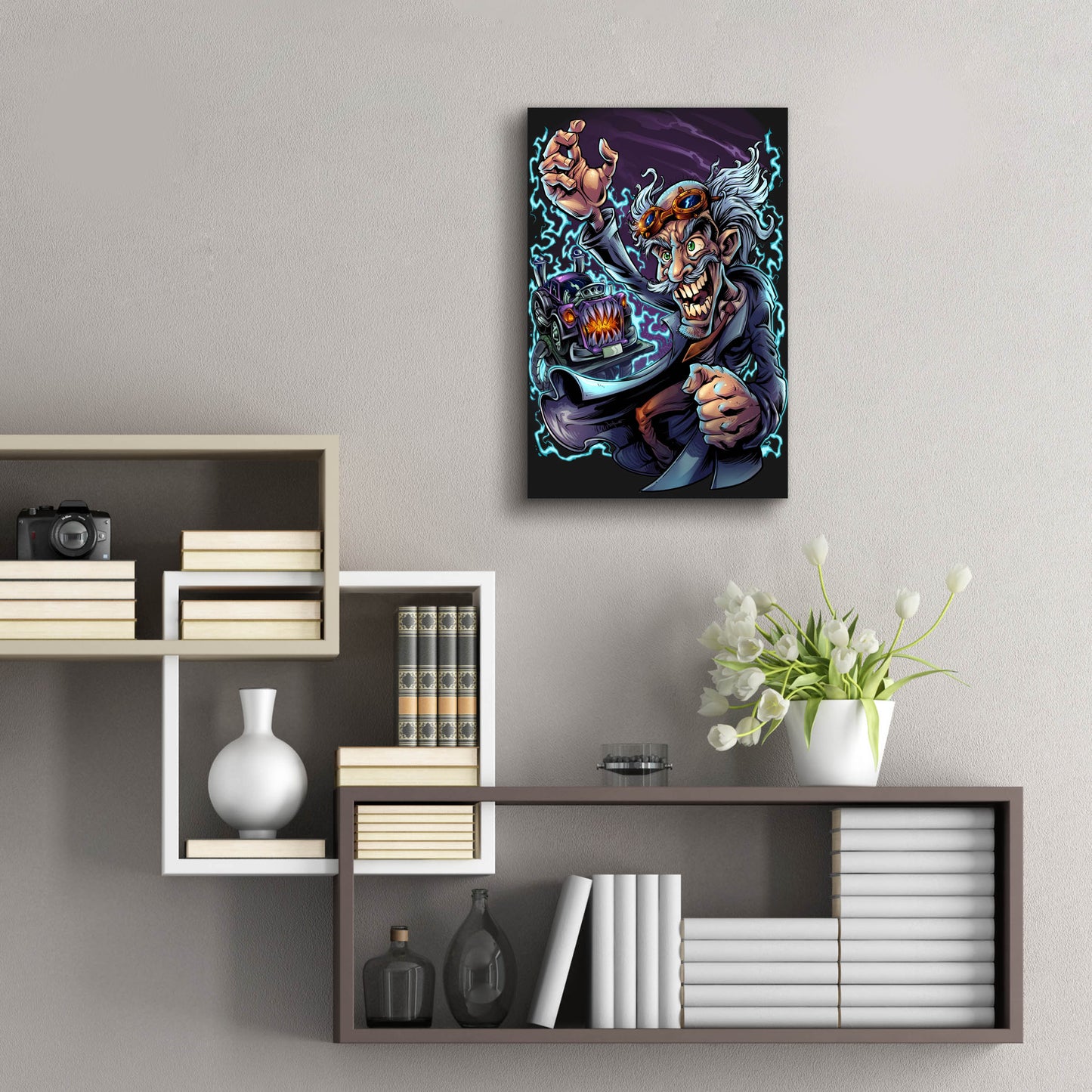 Epic Art 'Mad Scientist' by Flyland Designs, Acrylic Glass Wall Art,16x24