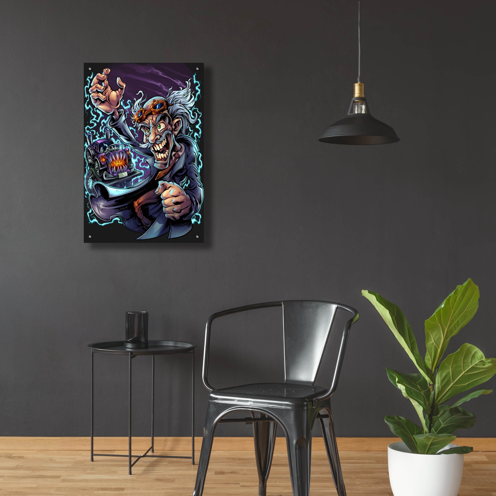 Epic Art 'Mad Scientist' by Flyland Designs, Acrylic Glass Wall Art,24x36