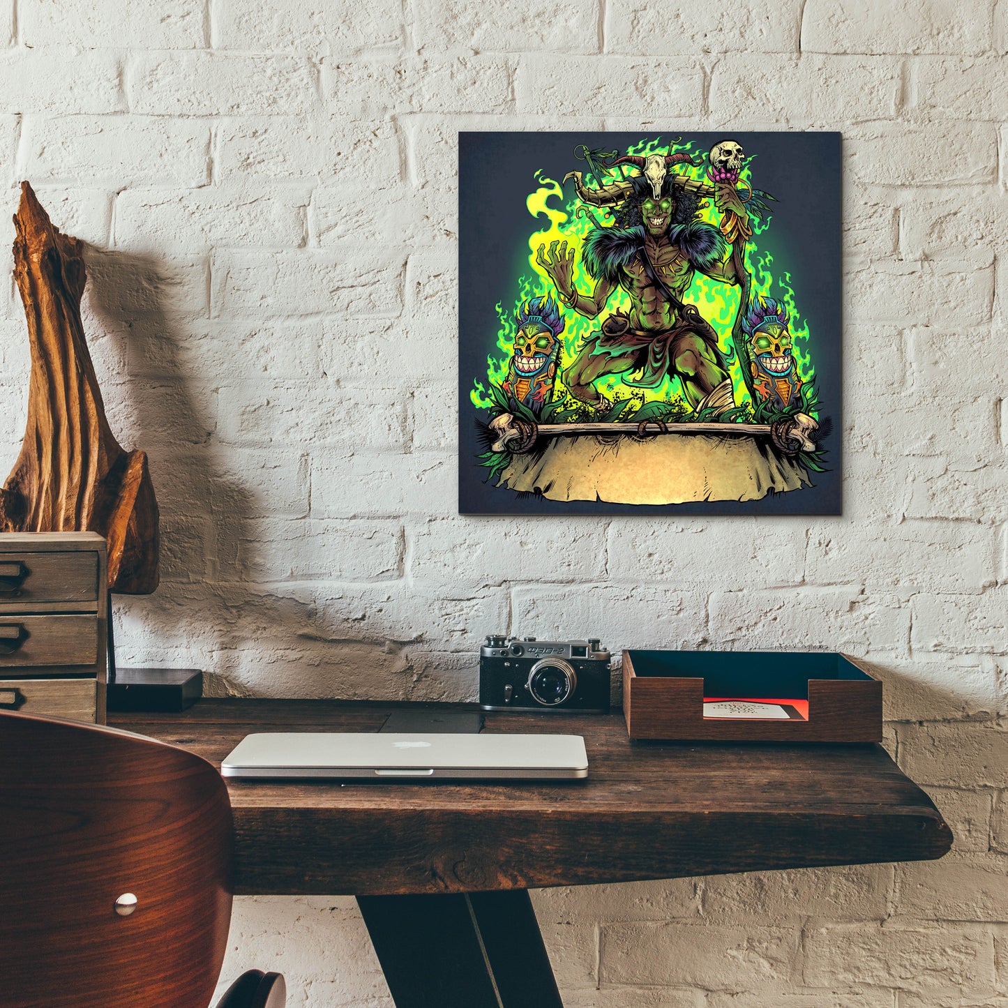 Epic Art 'Witch Doctor' by Flyland Designs, Acrylic Glass Wall Art,12x12