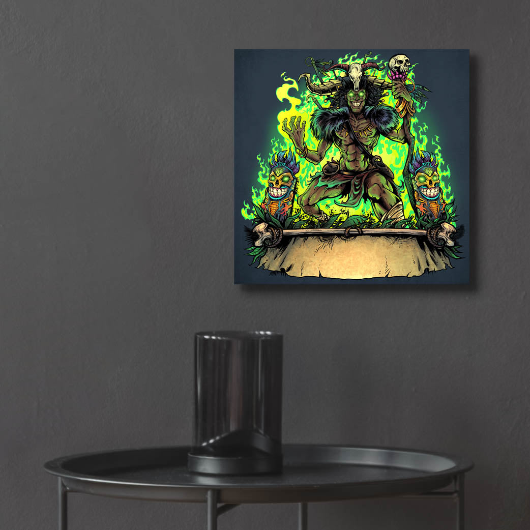 Epic Art 'Witch Doctor' by Flyland Designs, Acrylic Glass Wall Art,12x12