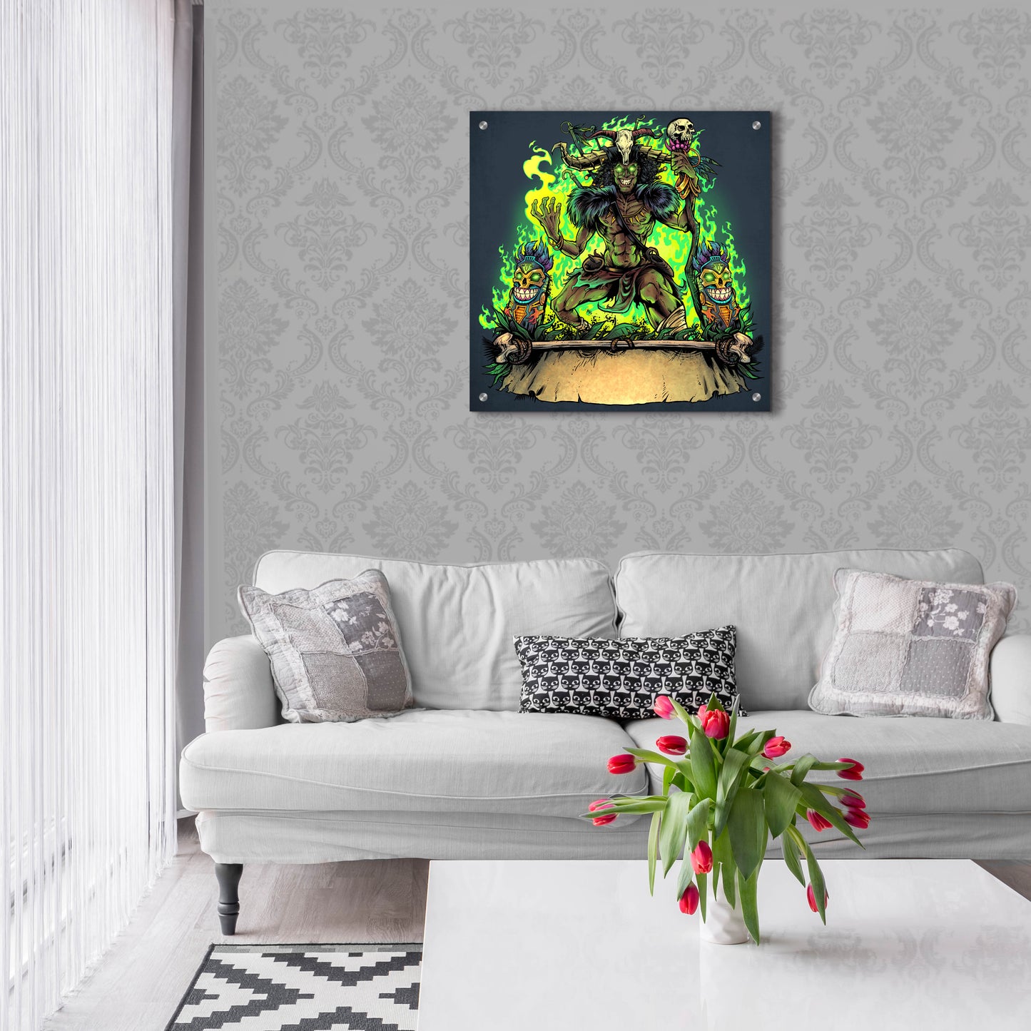 Epic Art 'Witch Doctor' by Flyland Designs, Acrylic Glass Wall Art,24x24