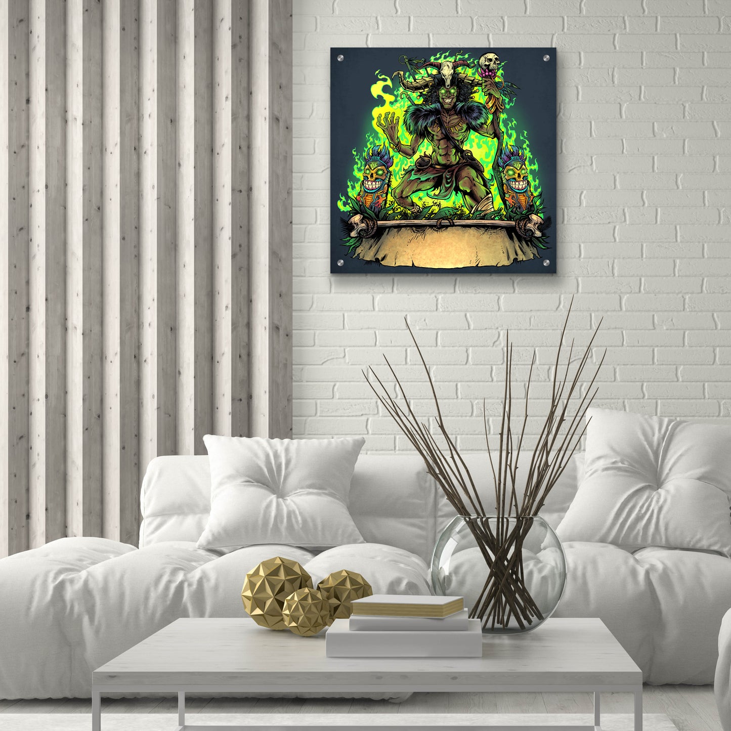 Epic Art 'Witch Doctor' by Flyland Designs, Acrylic Glass Wall Art,24x24