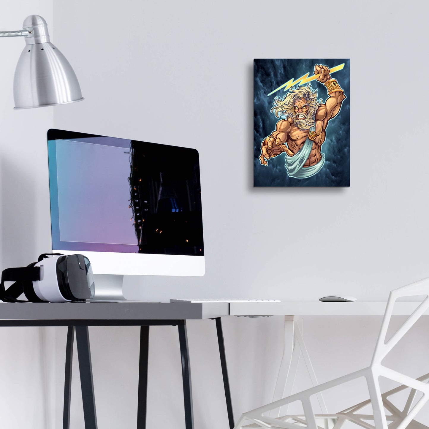 Epic Art 'Zeus Full Color' by Flyland Designs, Acrylic Glass Wall Art,12x16