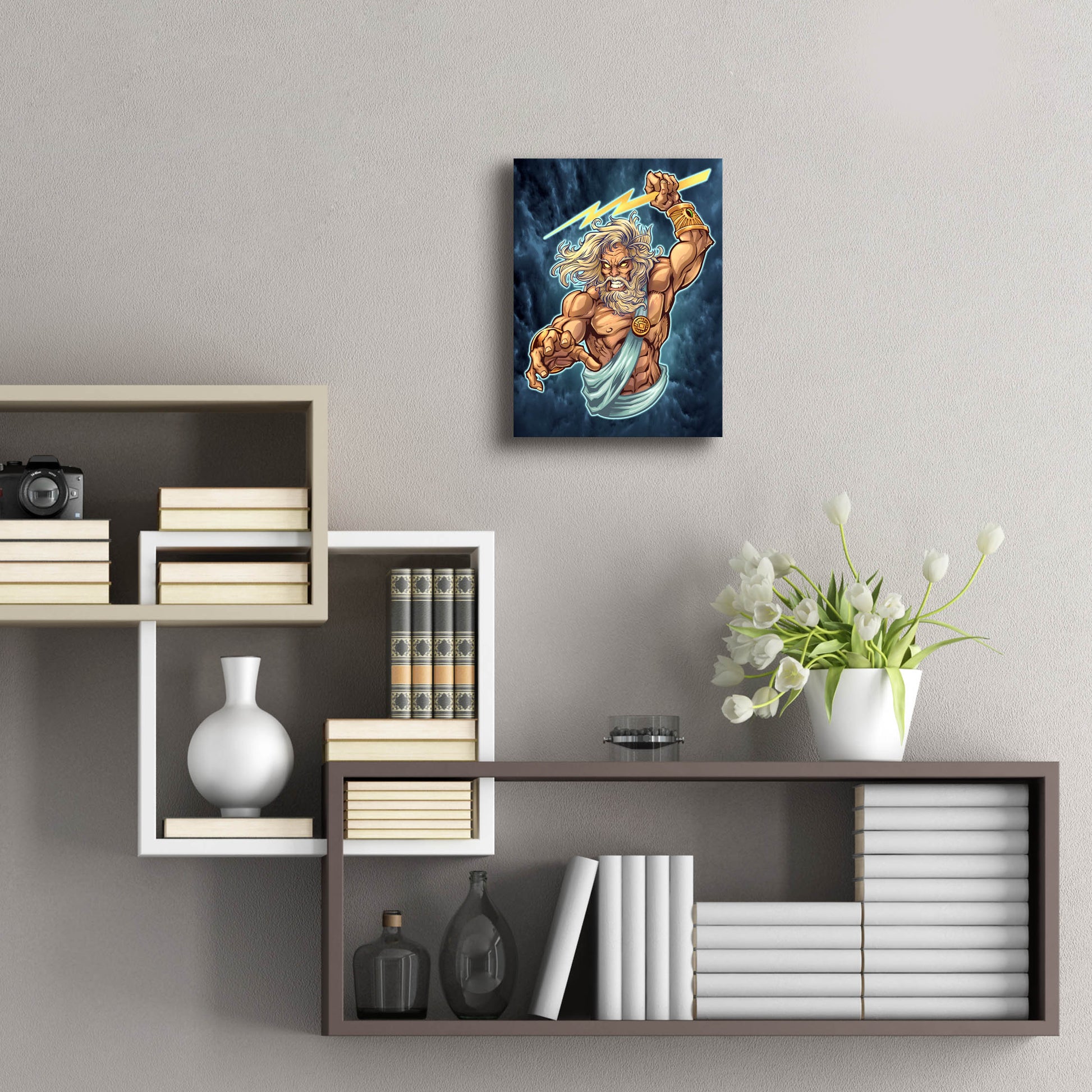 Epic Art 'Zeus Full Color' by Flyland Designs, Acrylic Glass Wall Art,12x16