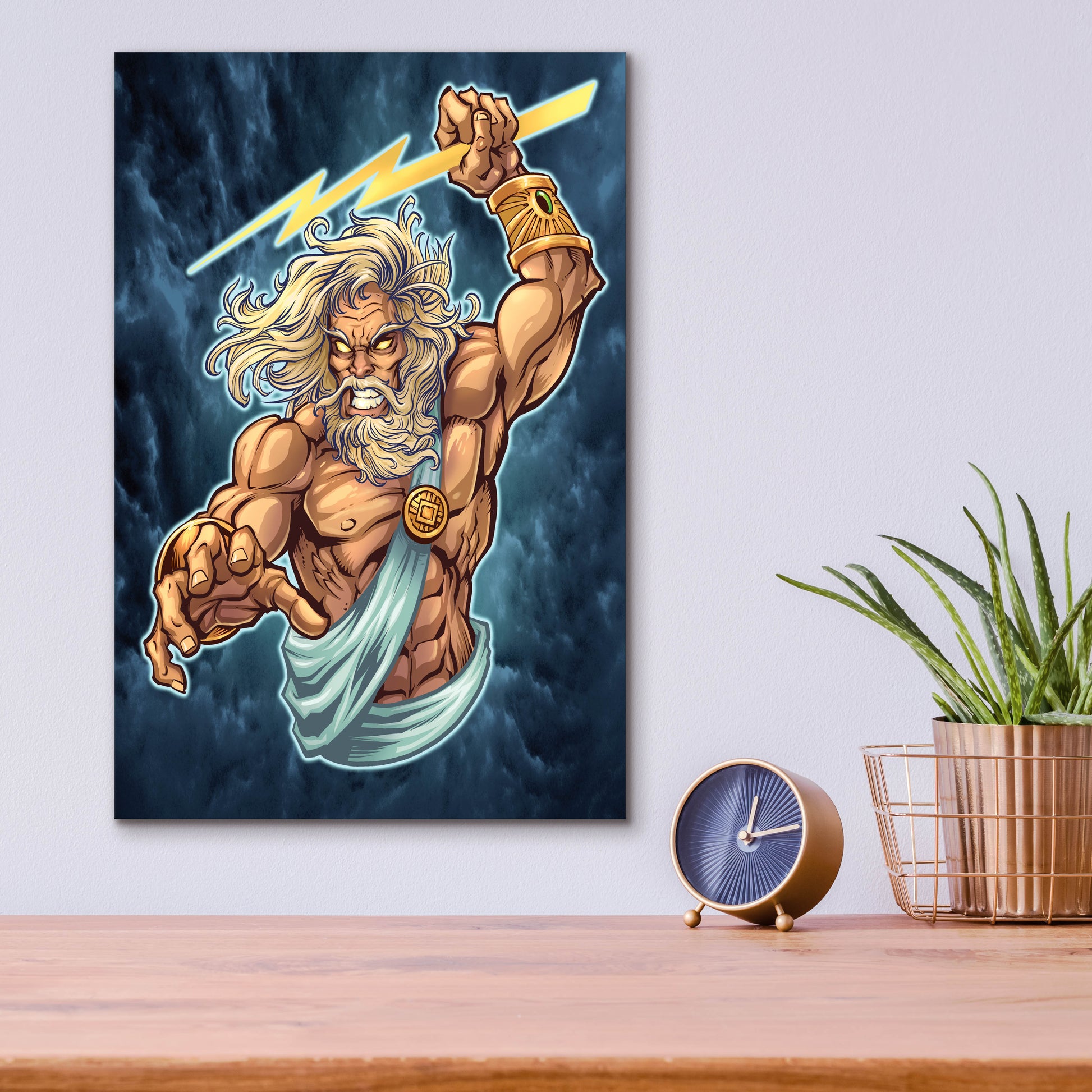 Epic Art 'Zeus Full Color' by Flyland Designs, Acrylic Glass Wall Art,12x16