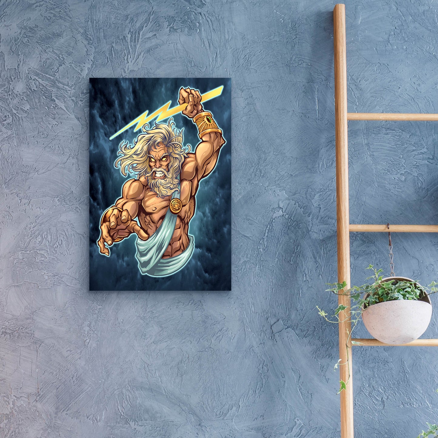 Epic Art 'Zeus Full Color' by Flyland Designs, Acrylic Glass Wall Art,16x24