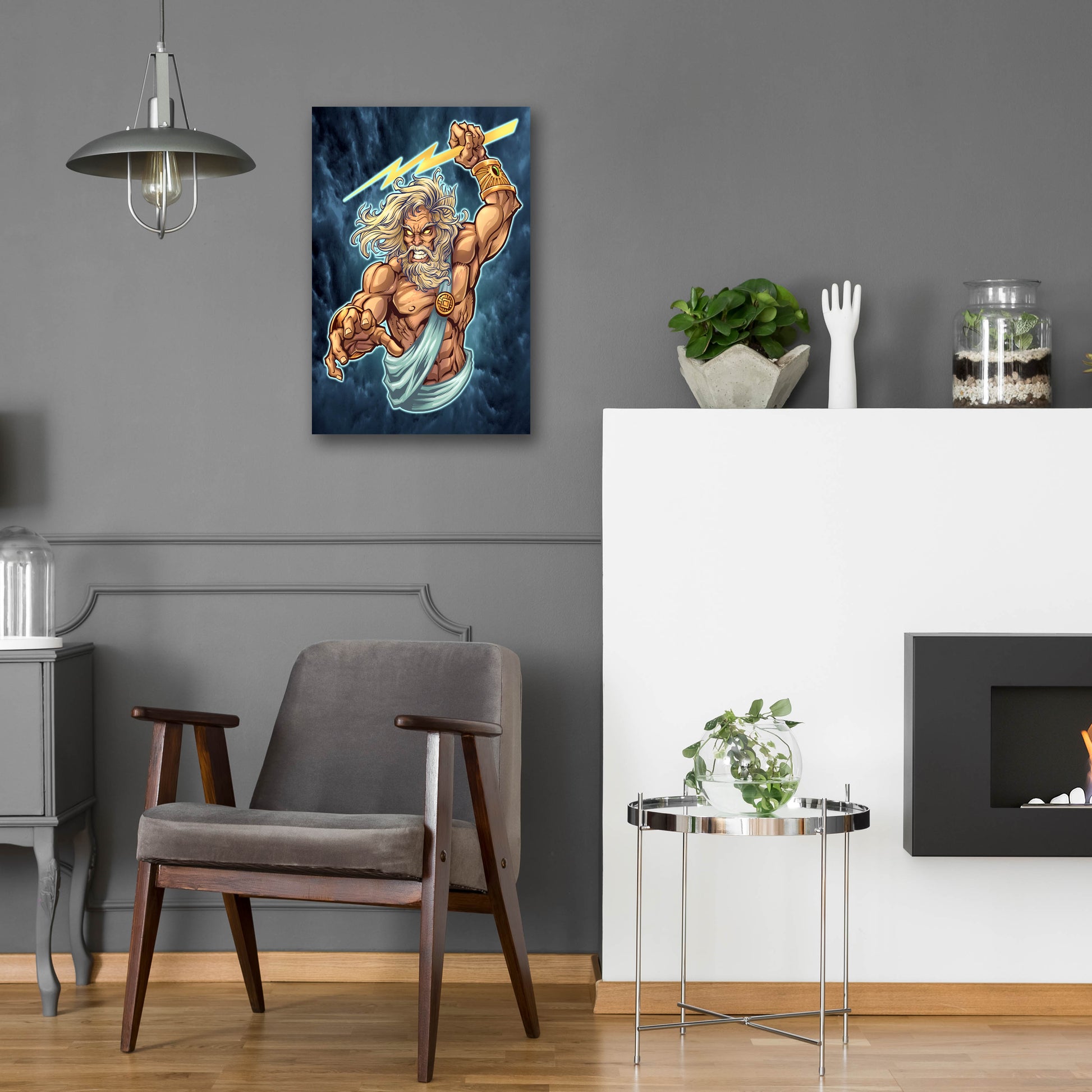 Epic Art 'Zeus Full Color' by Flyland Designs, Acrylic Glass Wall Art,16x24