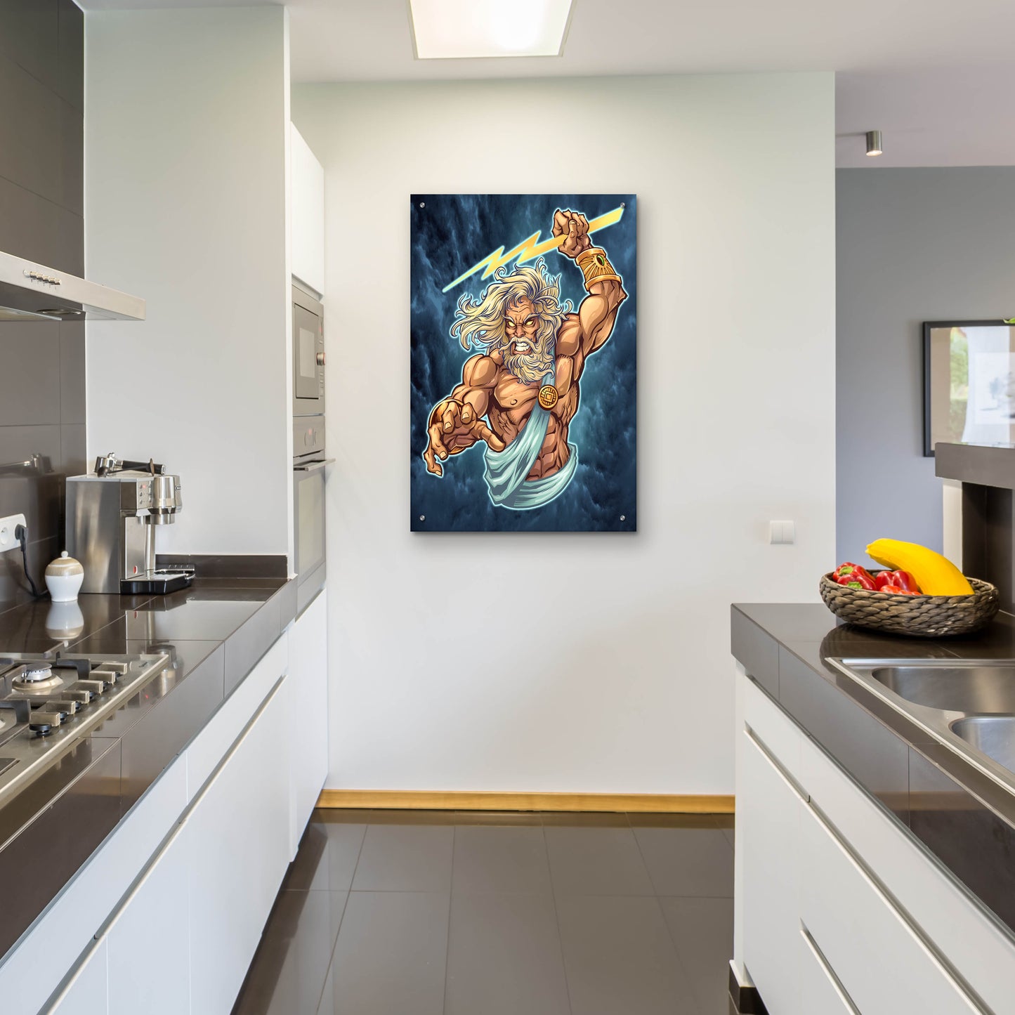 Epic Art 'Zeus Full Color' by Flyland Designs, Acrylic Glass Wall Art,24x36