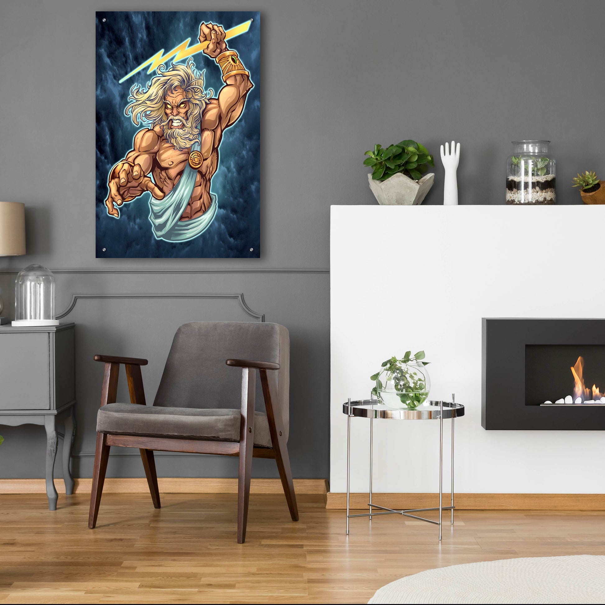 Epic Art 'Zeus Full Color' by Flyland Designs, Acrylic Glass Wall Art,24x36