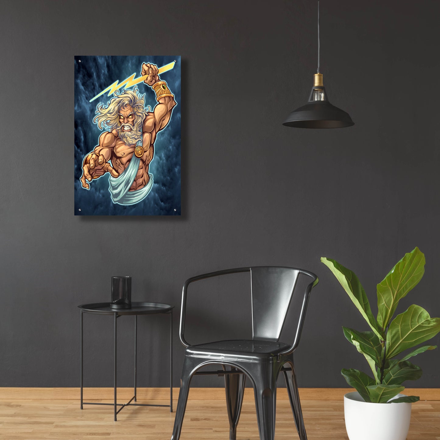 Epic Art 'Zeus Full Color' by Flyland Designs, Acrylic Glass Wall Art,24x36