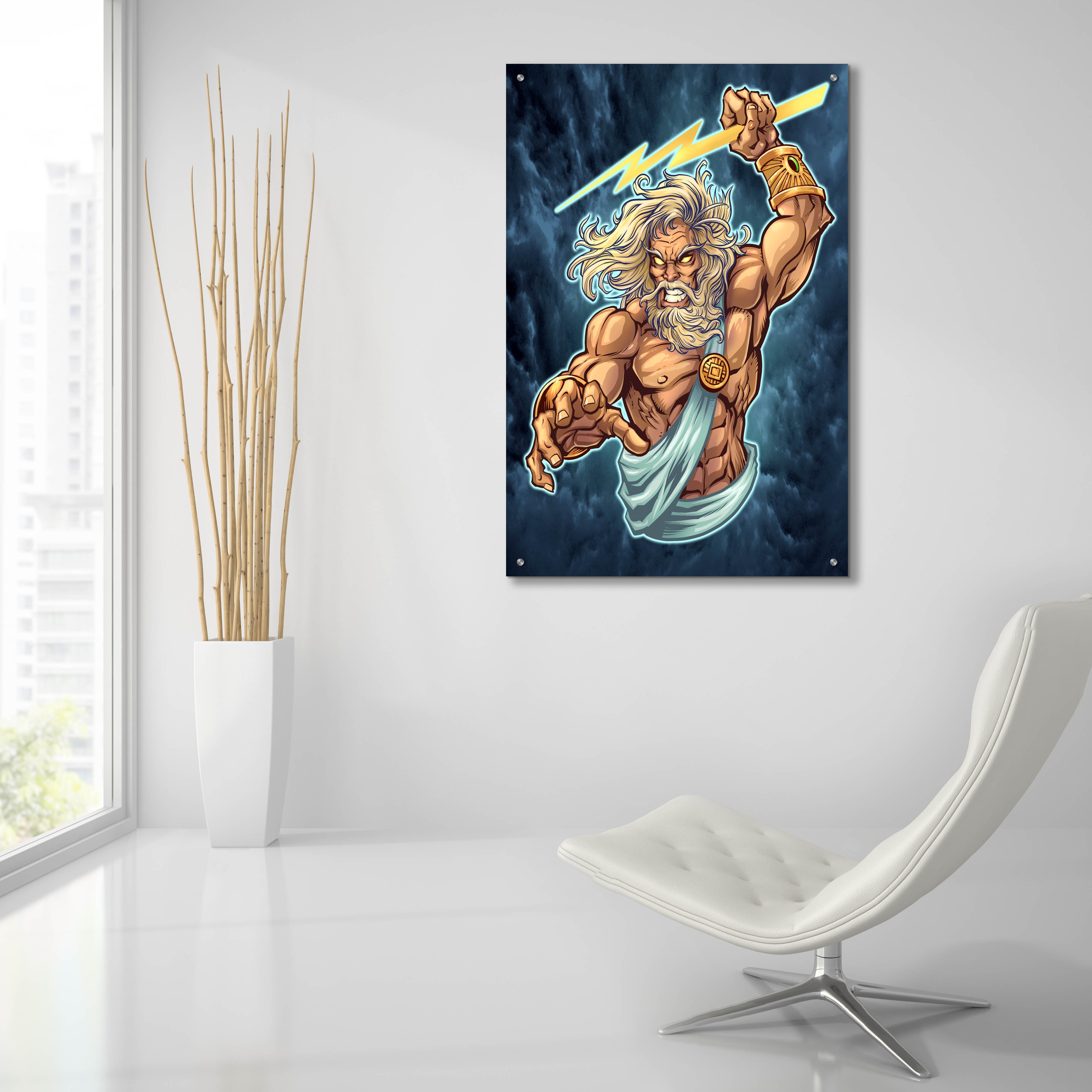 Epic Art 'Zeus Full Color' by Flyland Designs, Acrylic Glass Wall