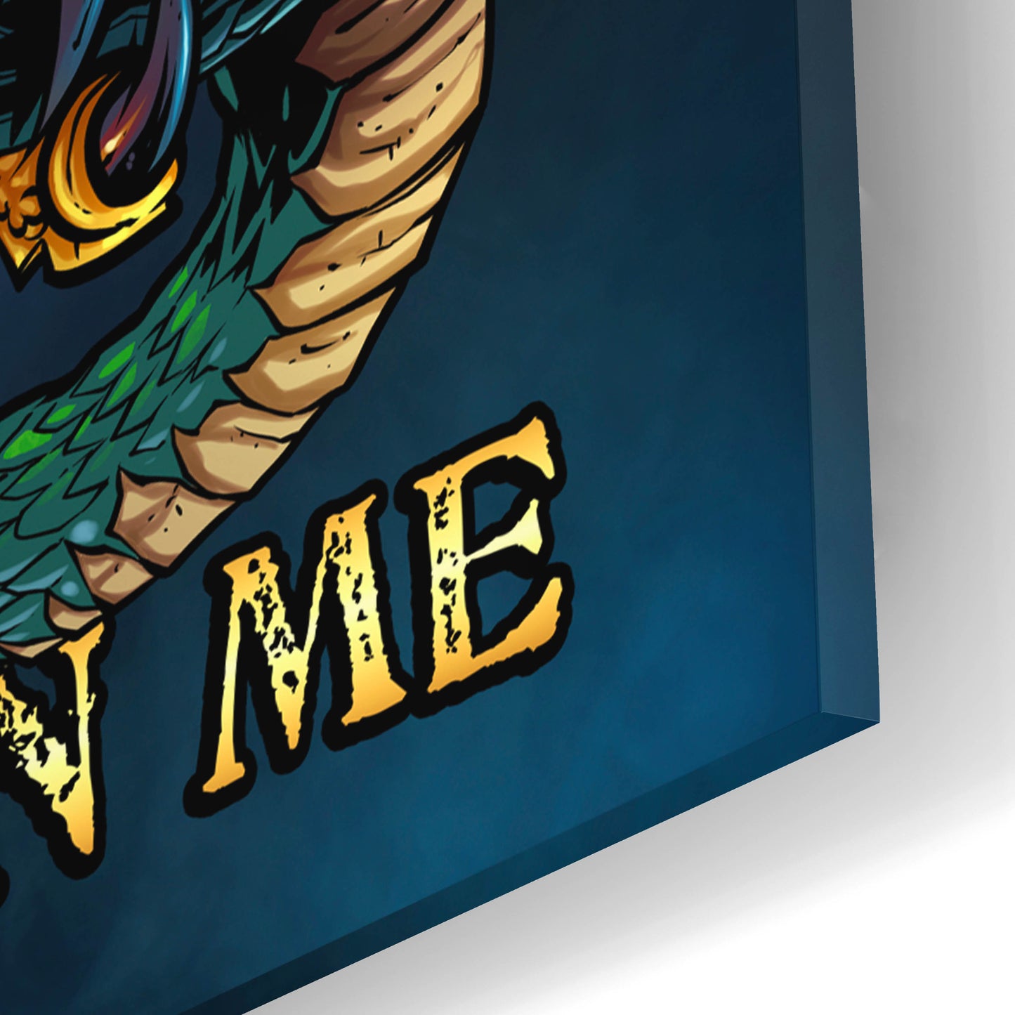 Epic Art 'Don't Tread On Me Eagle and Snake' by Flyland Designs, Acrylic Glass Wall Art,12x16