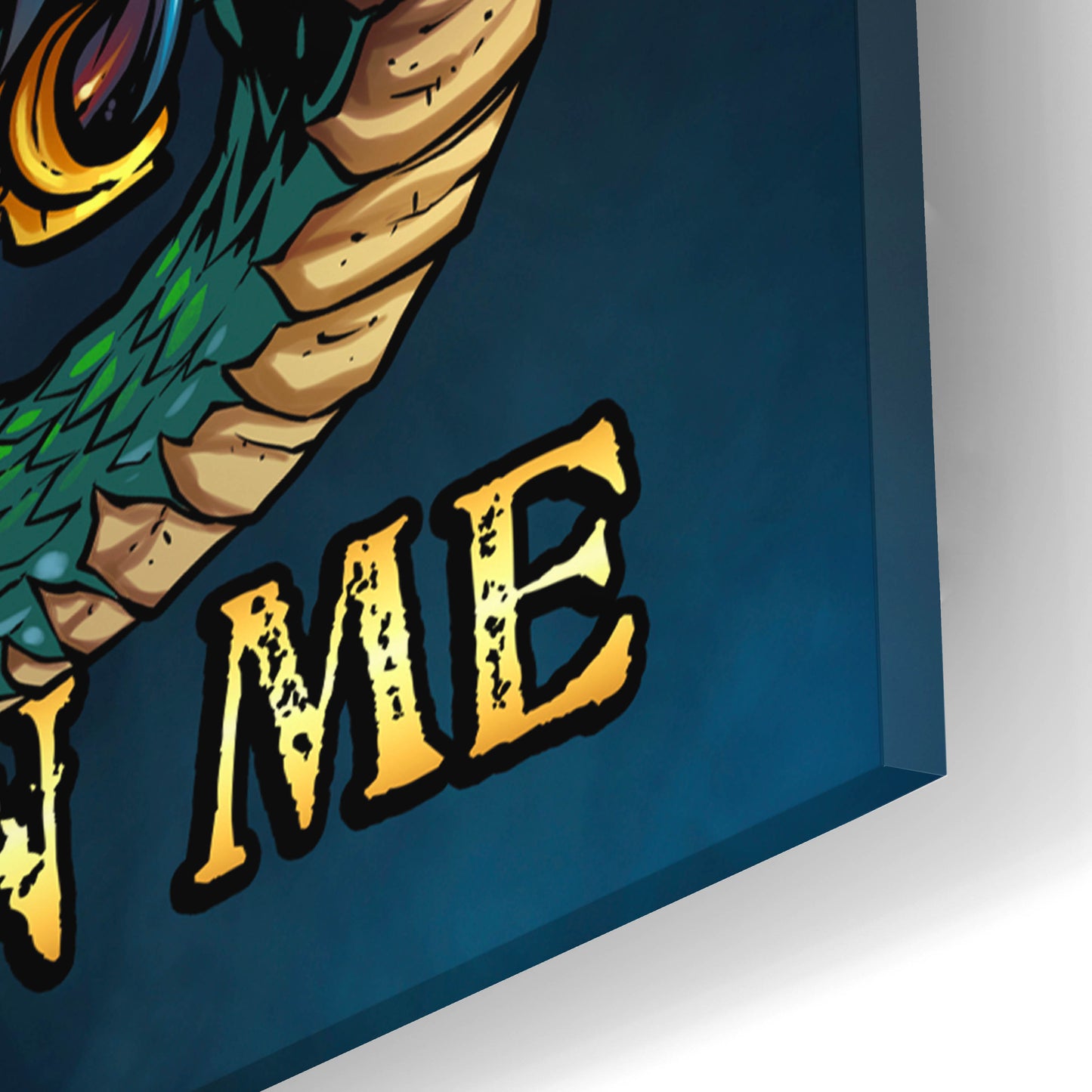 Epic Art 'Don't Tread On Me Eagle and Snake' by Flyland Designs, Acrylic Glass Wall Art,16x24