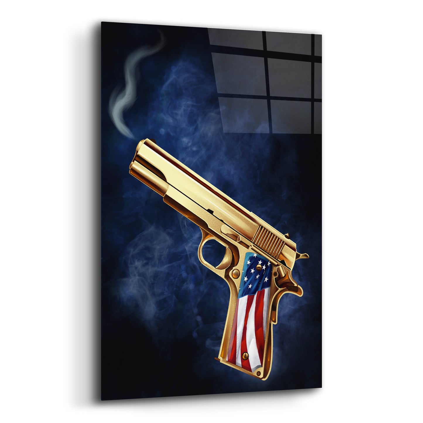 Epic Art 'Golden Gun' by Flyland Designs, Acrylic Glass Wall Art,12x16