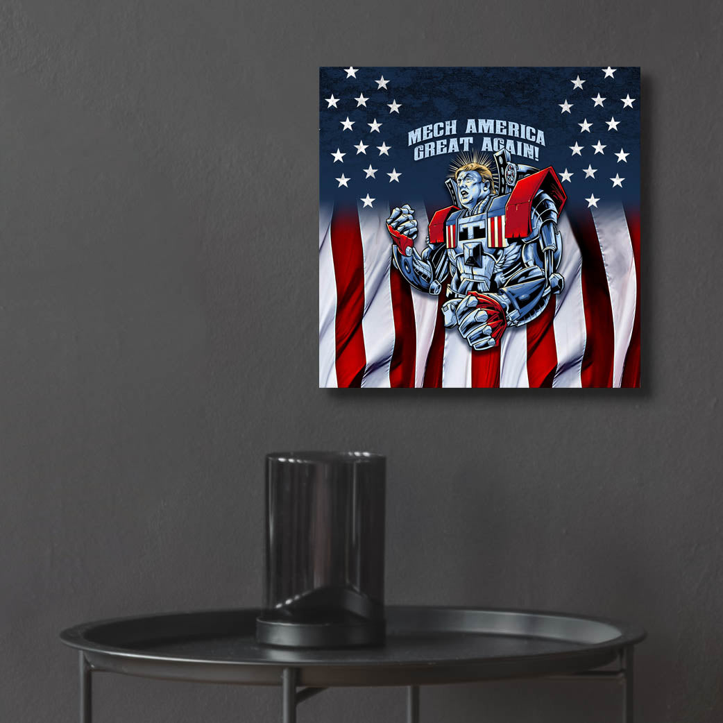 Epic Art 'Mecha Trump Rageon' by Flyland Designs, Acrylic Glass Wall Art,12x12