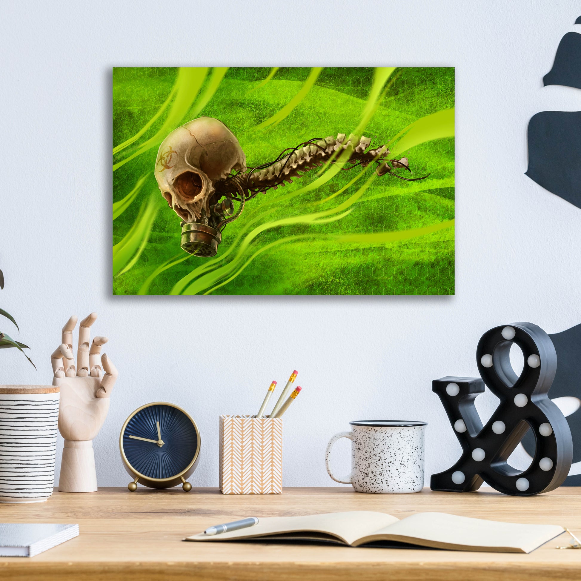 Epic Art 'Biohazard' by Flyland Designs, Acrylic Glass Wall Art,16x12