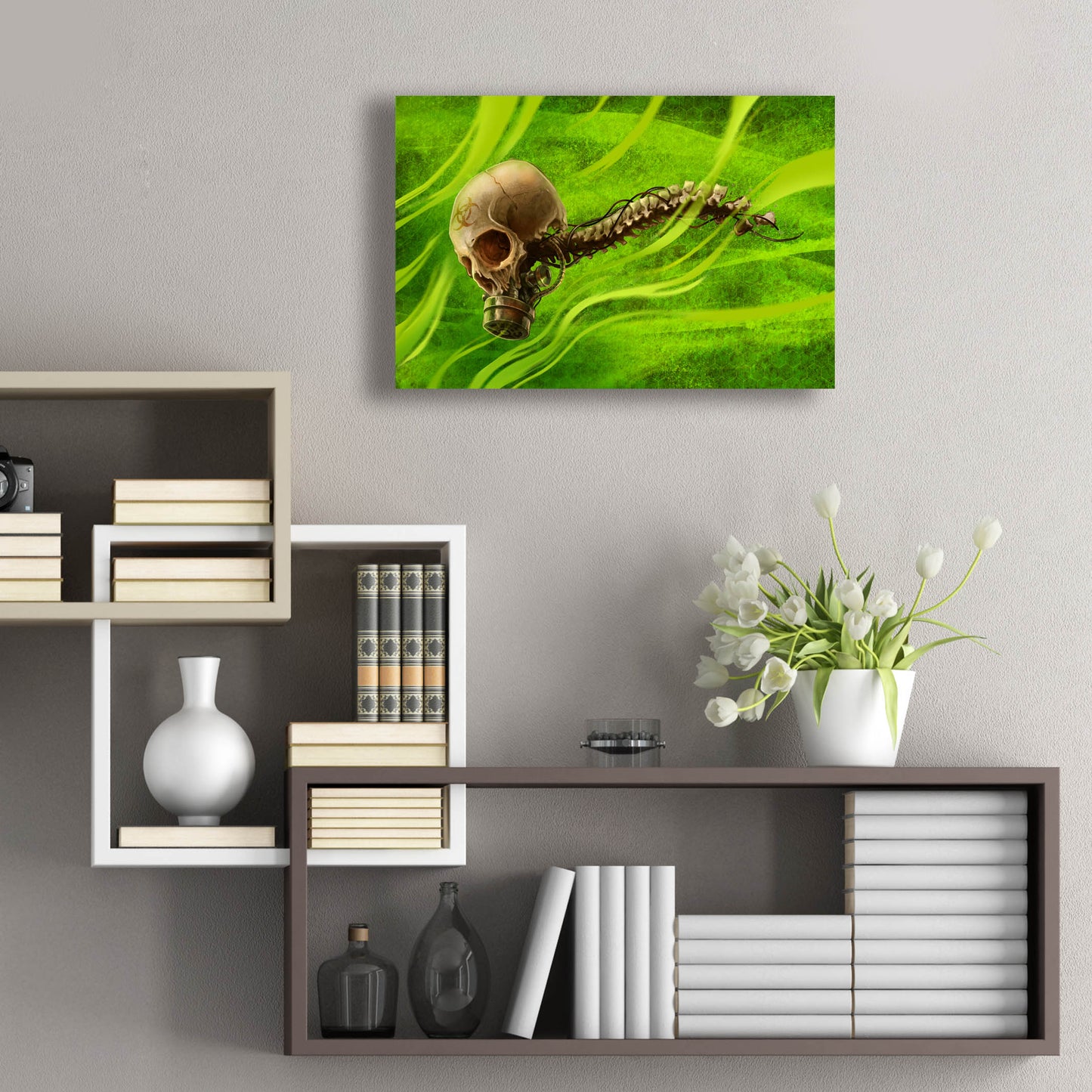 Epic Art 'Biohazard' by Flyland Designs, Acrylic Glass Wall Art,24x16