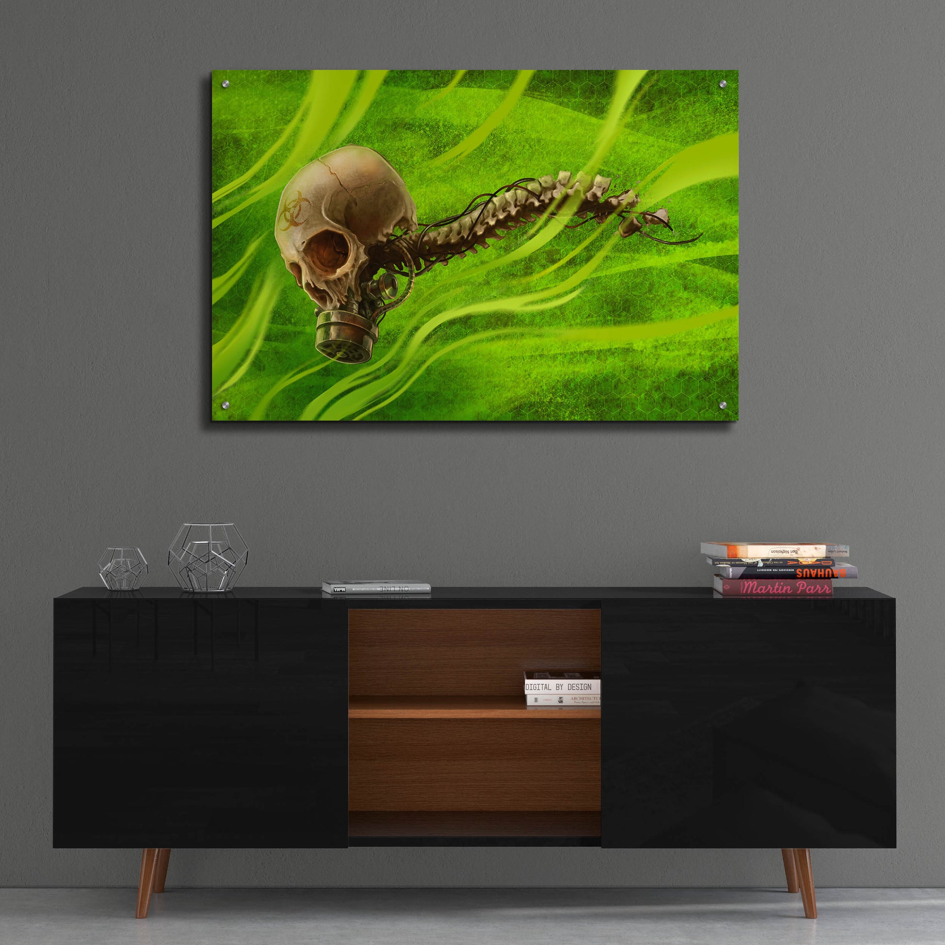 Epic Art 'Biohazard' by Flyland Designs, Acrylic Glass Wall Art,36x24