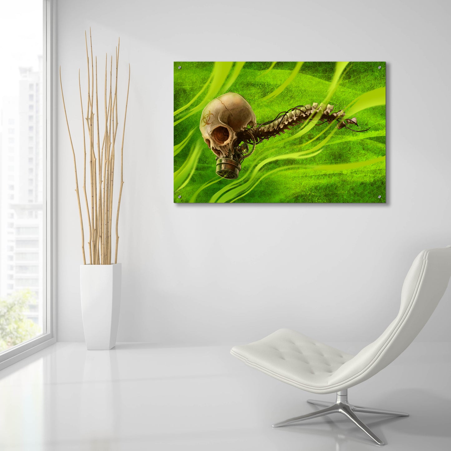 Epic Art 'Biohazard' by Flyland Designs, Acrylic Glass Wall Art,36x24